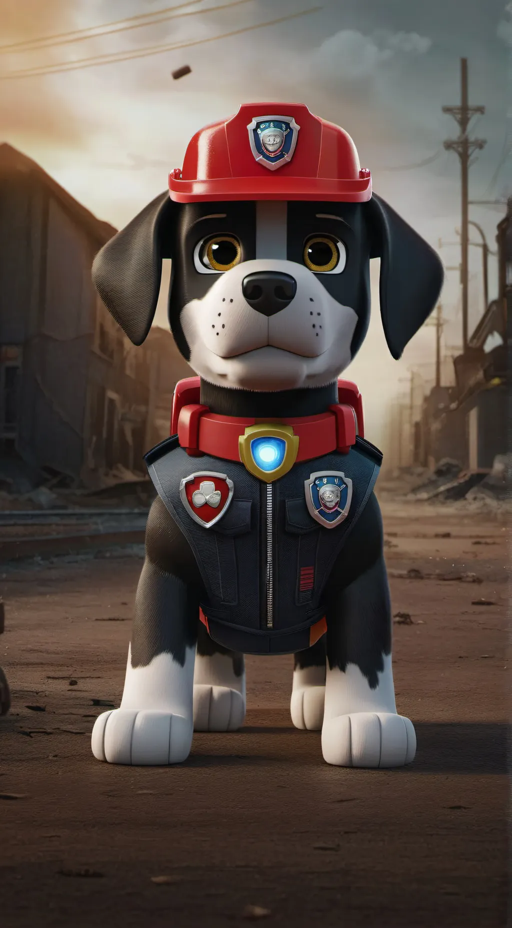 ai character: robot marshall background