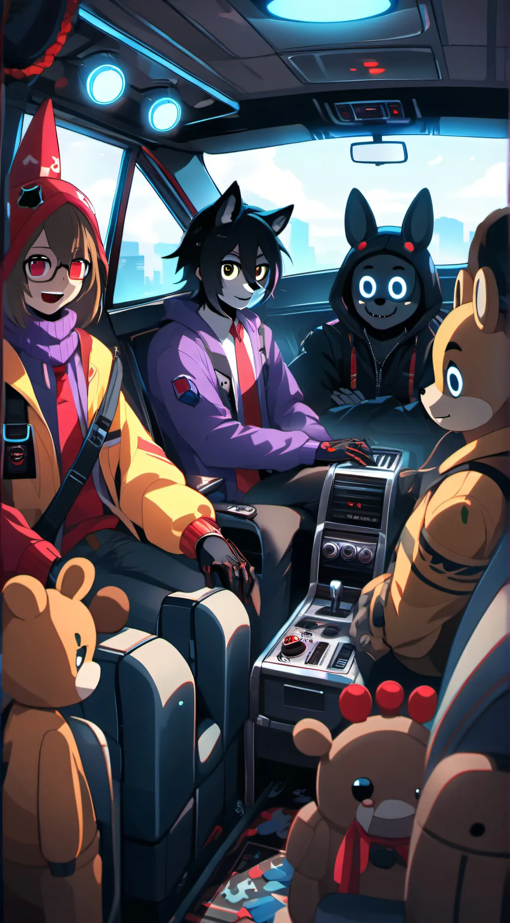 ai character: Fnaf 2  background