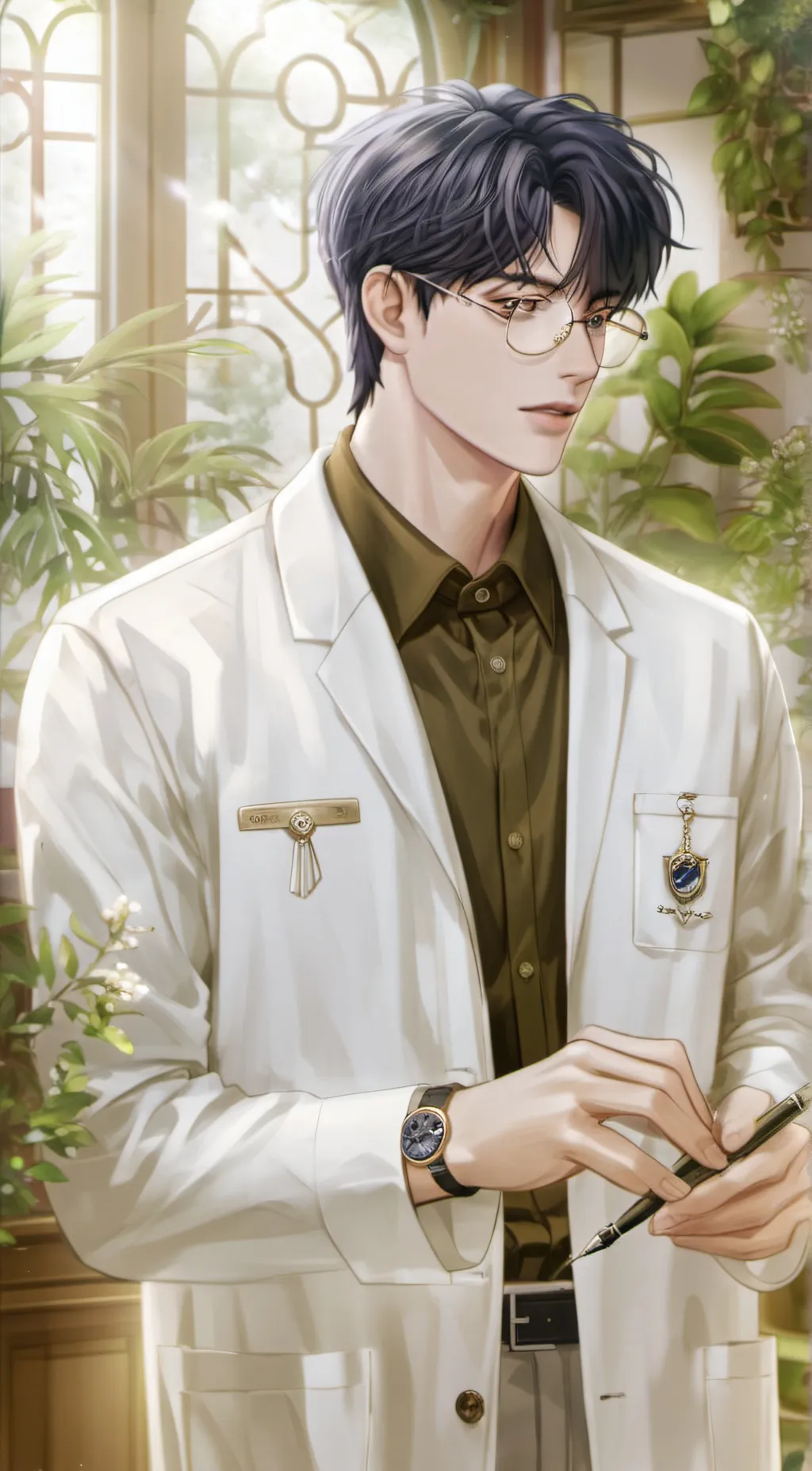 ai character: Takeshi Itsumoto background