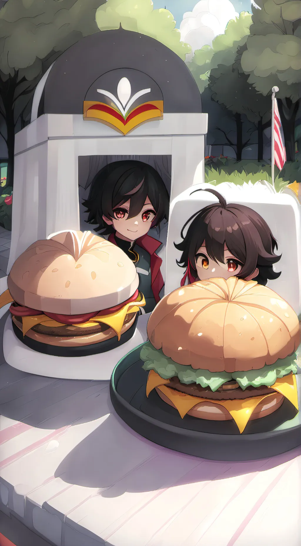 ai character: Wcdonalds background