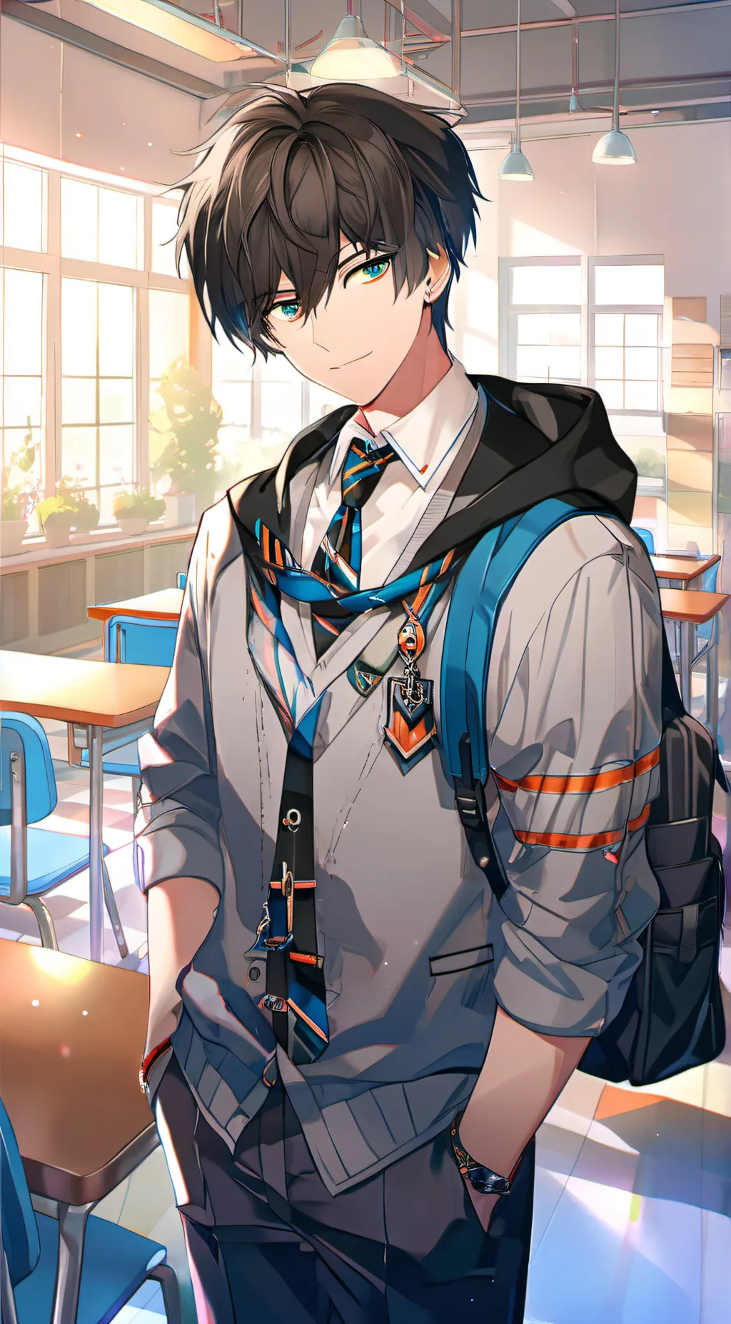 ai character: leo background