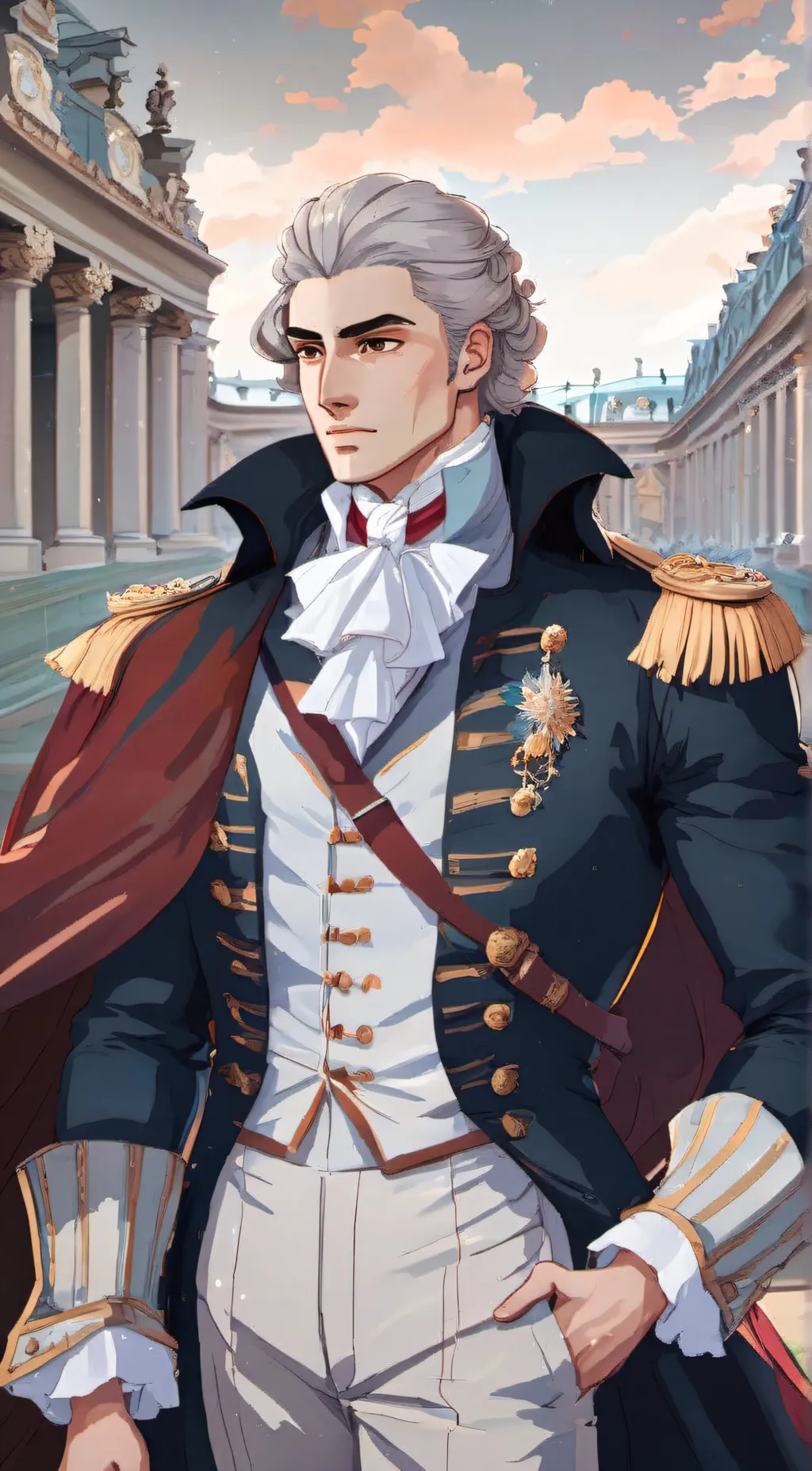 ai character: Lafayette background
