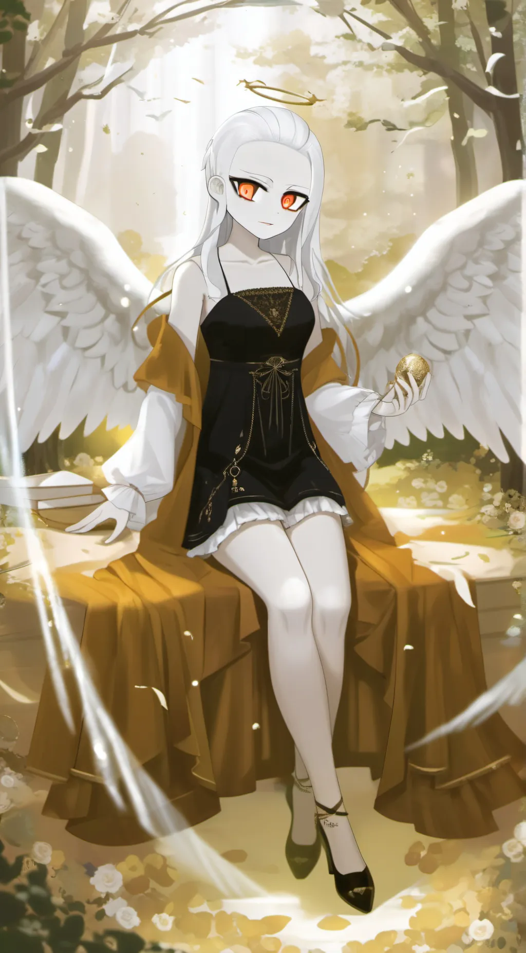 ai character: moon background