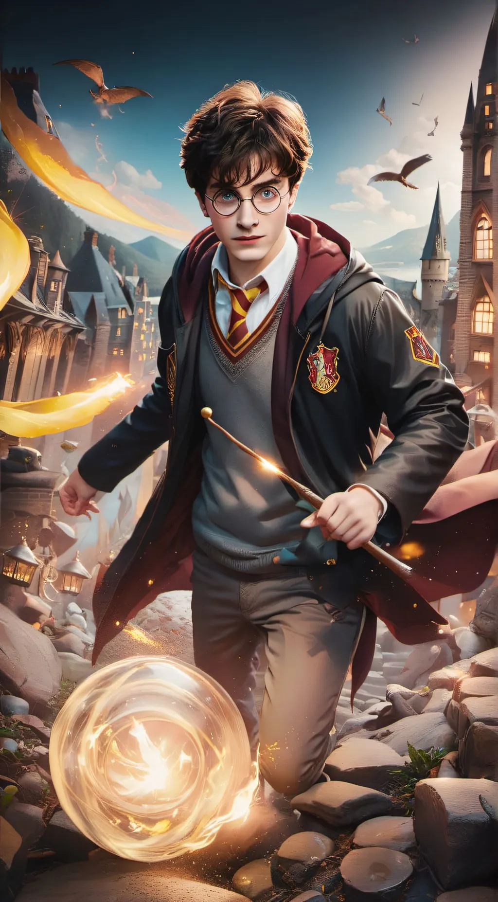 ai character: Harry Potter background