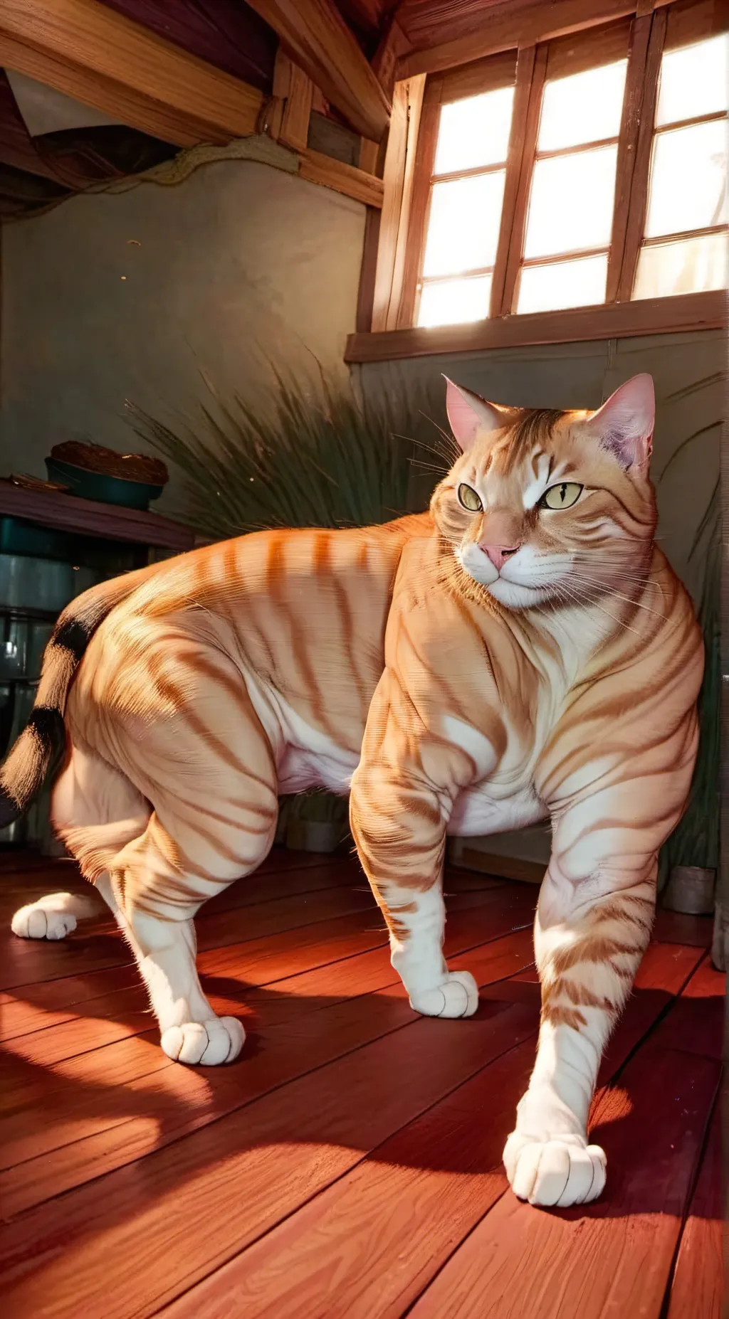 ai character: Chad cat💀 background