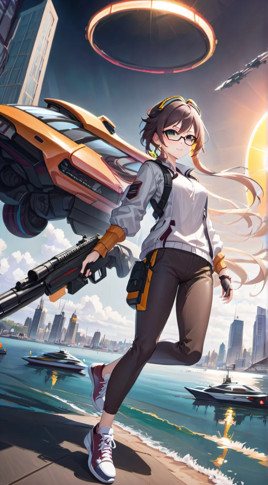 ai character: Luna background