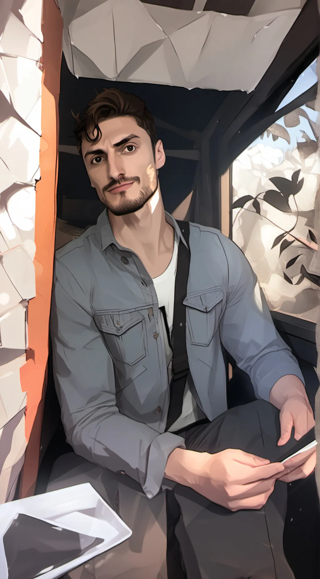 ai character: Nick popovic background