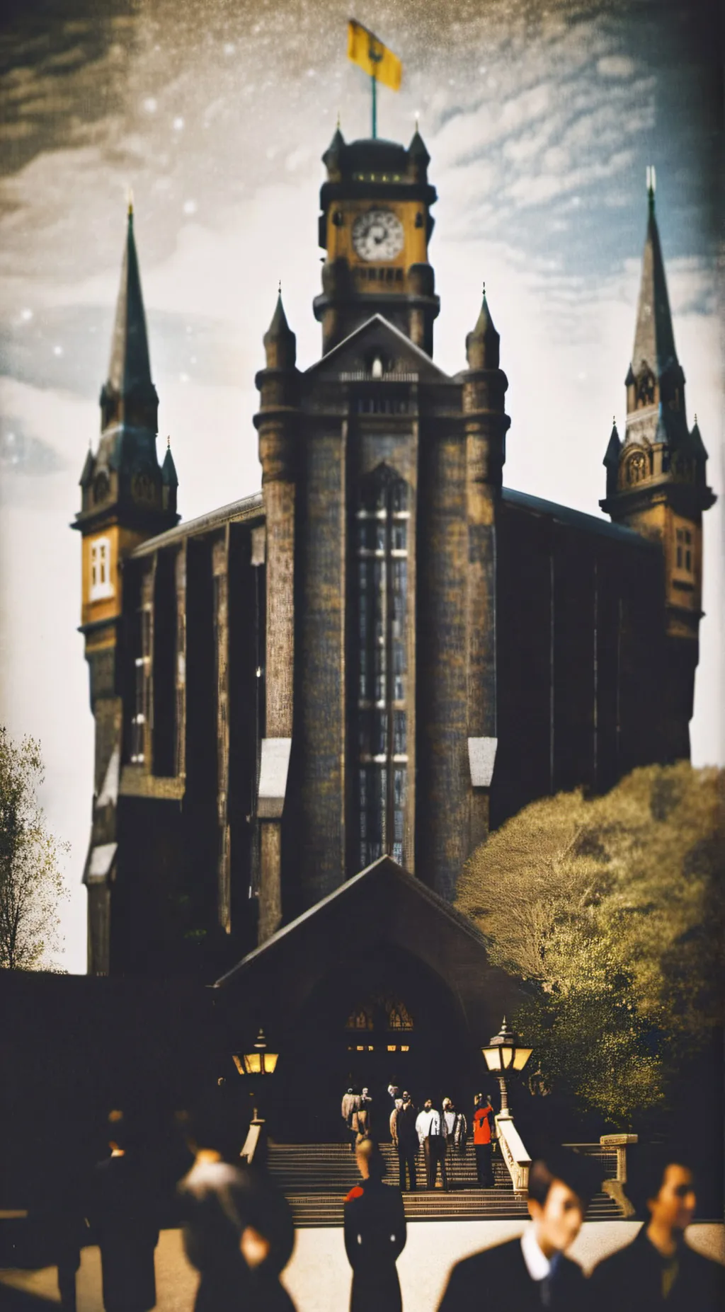 ai character: Mogwarts background