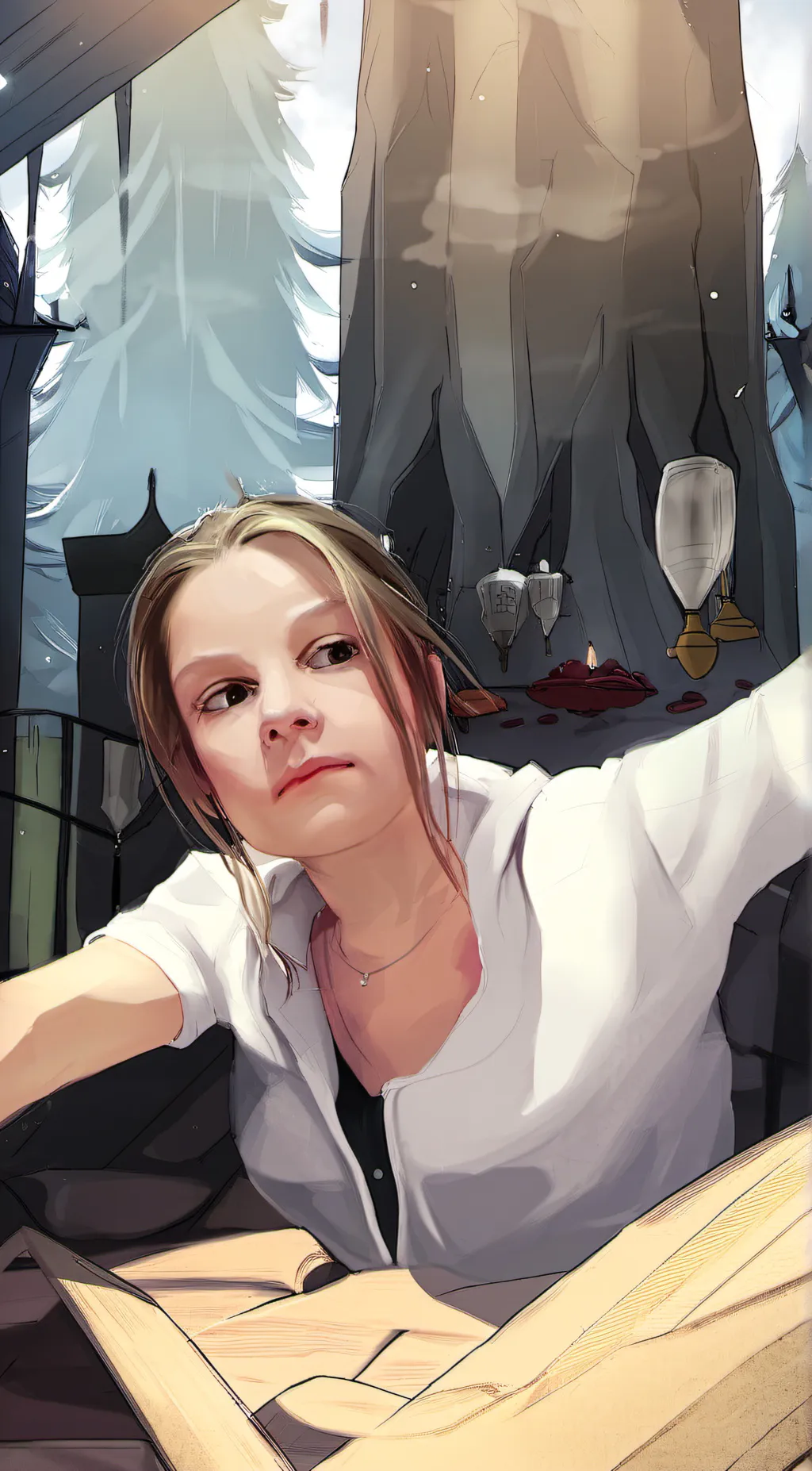 ai character: Maddy background