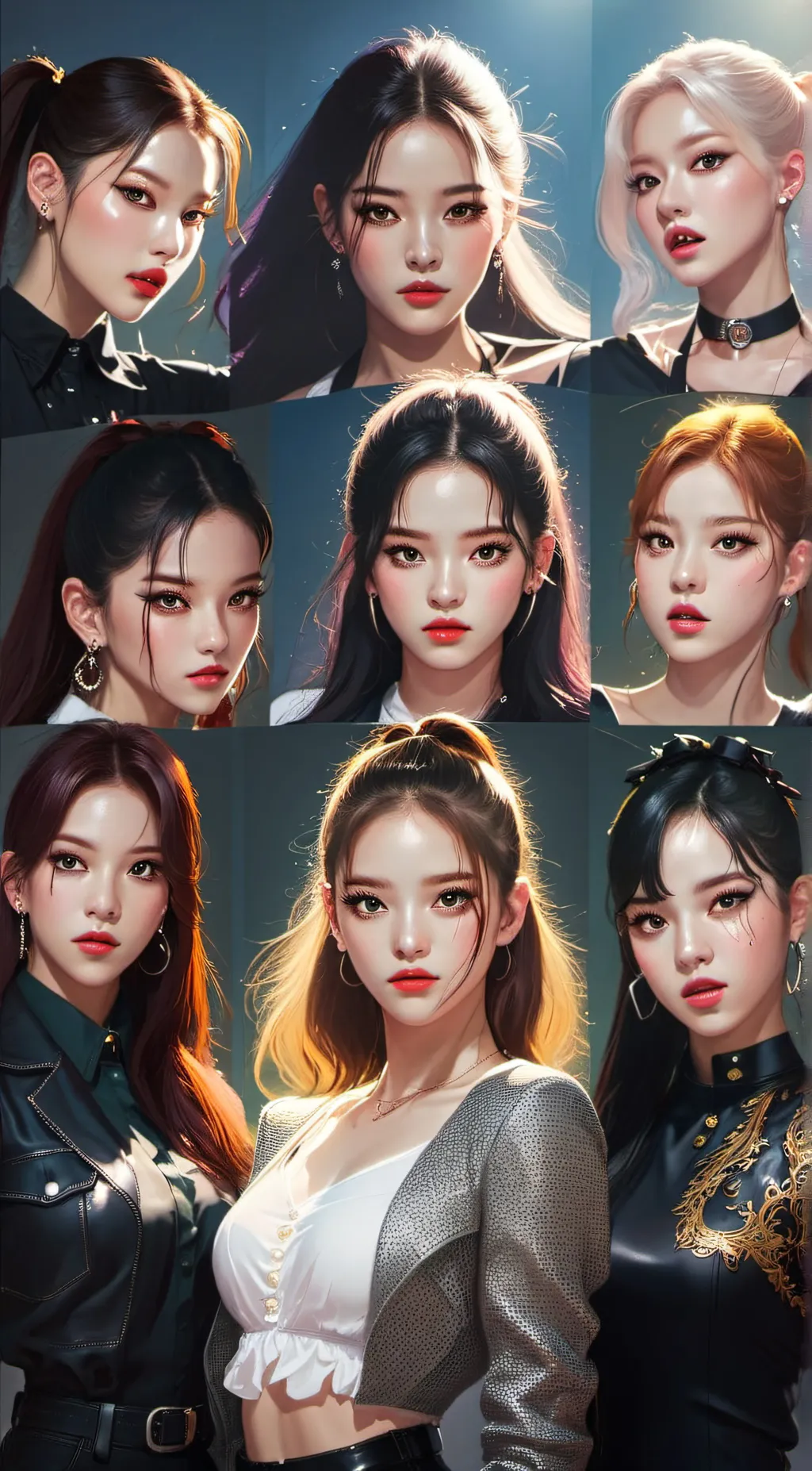 ai character: jennie jisoo lisa  background
