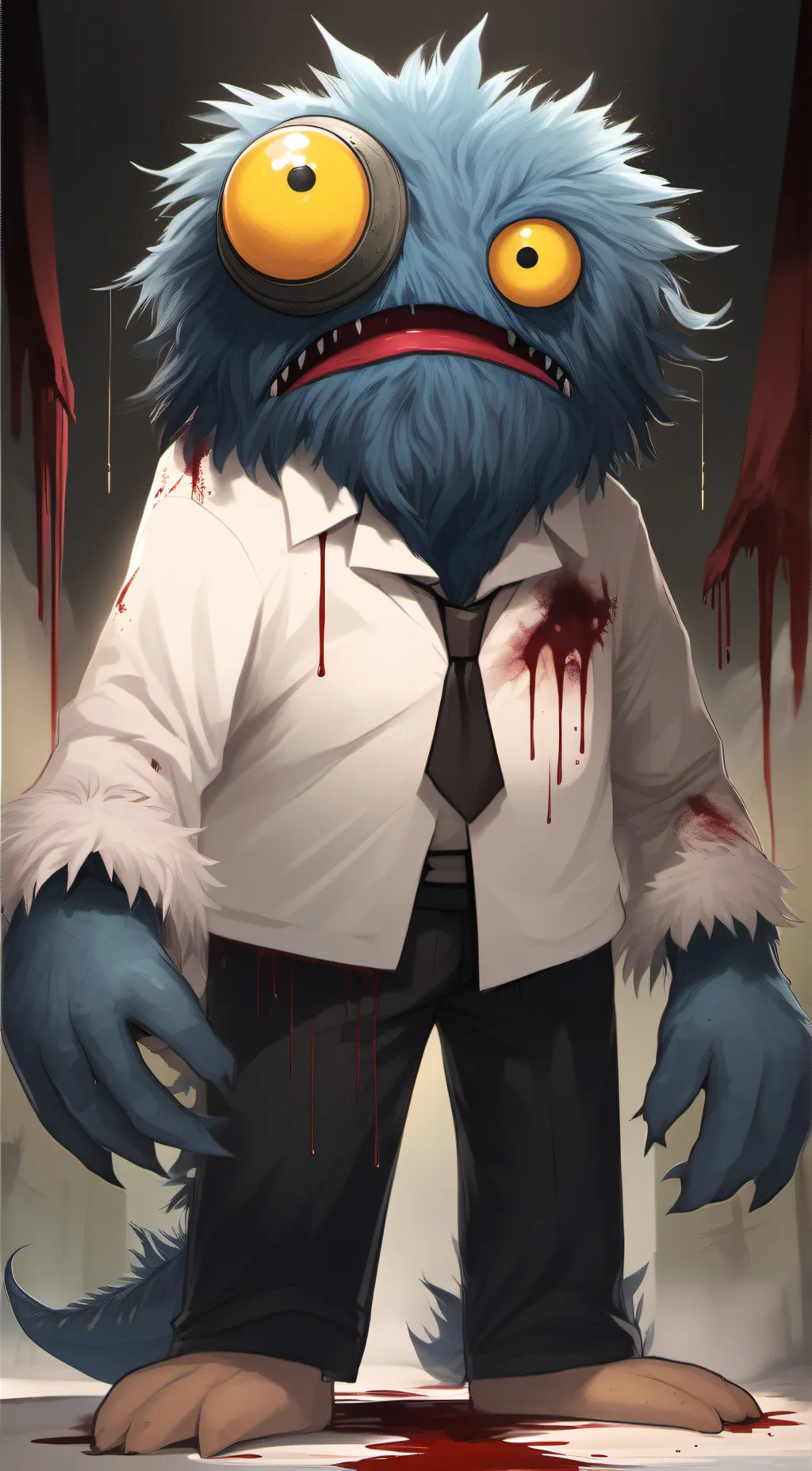 ai character: The Hugger background