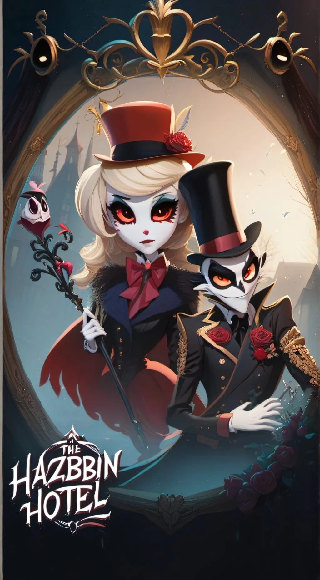 ai character: The hazbin hotel background