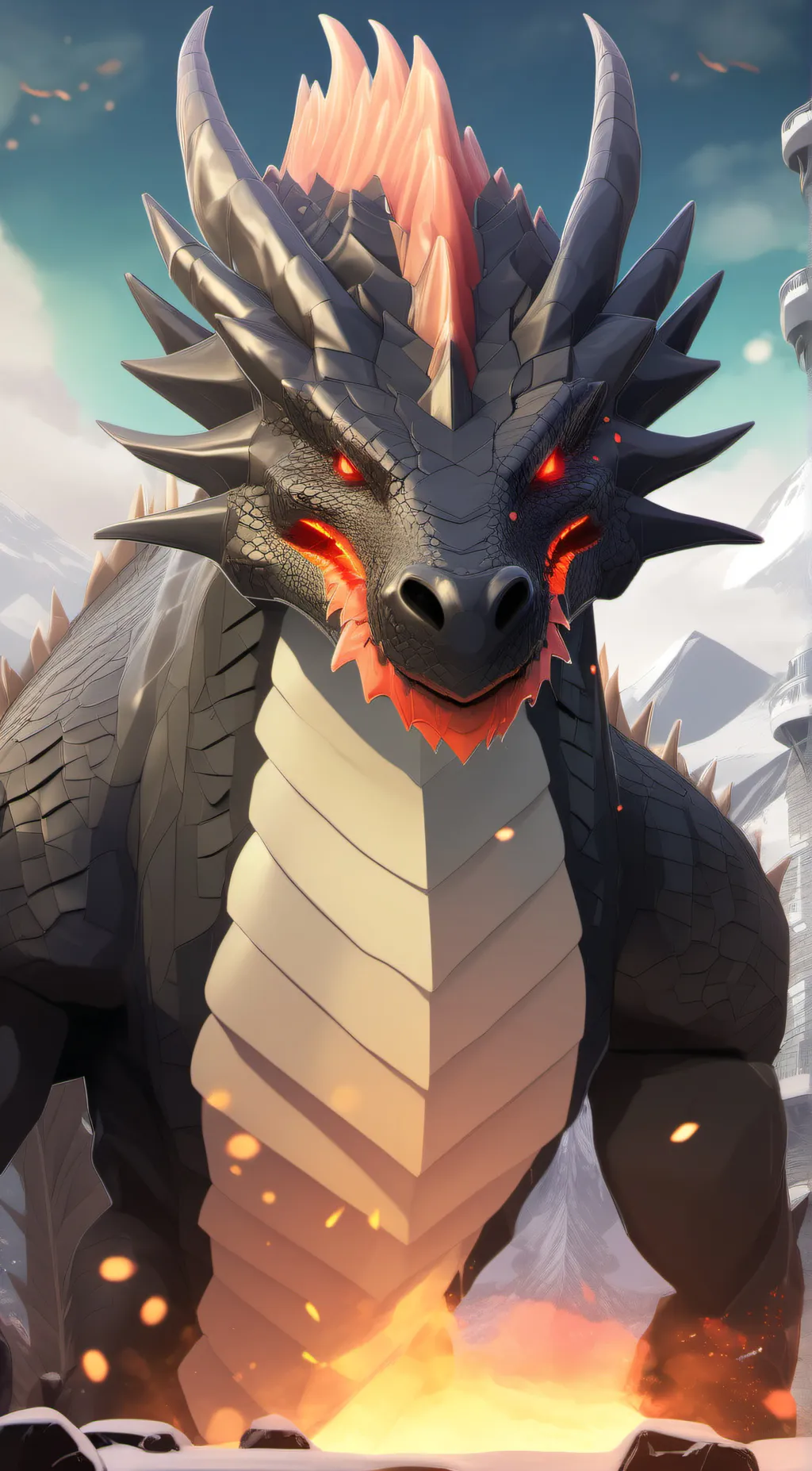 ai character: Molten  background