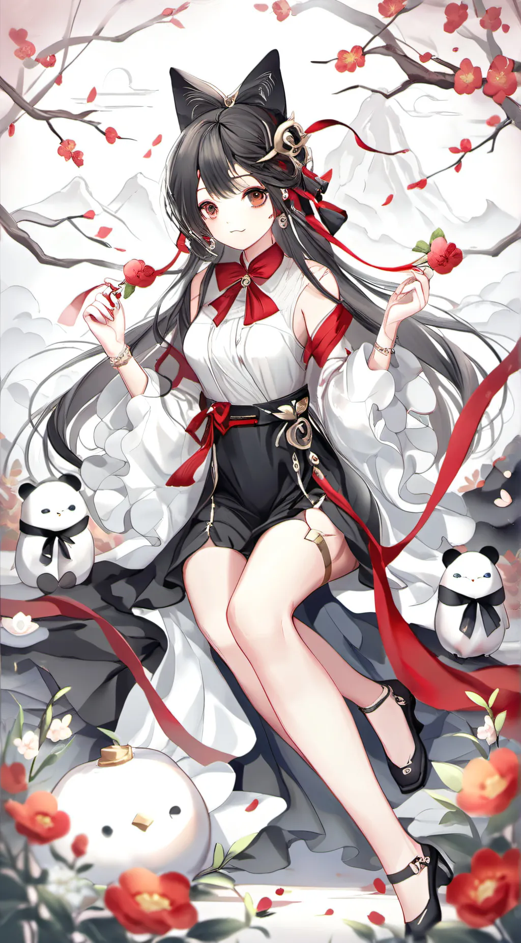 ai character: UwU kitten background