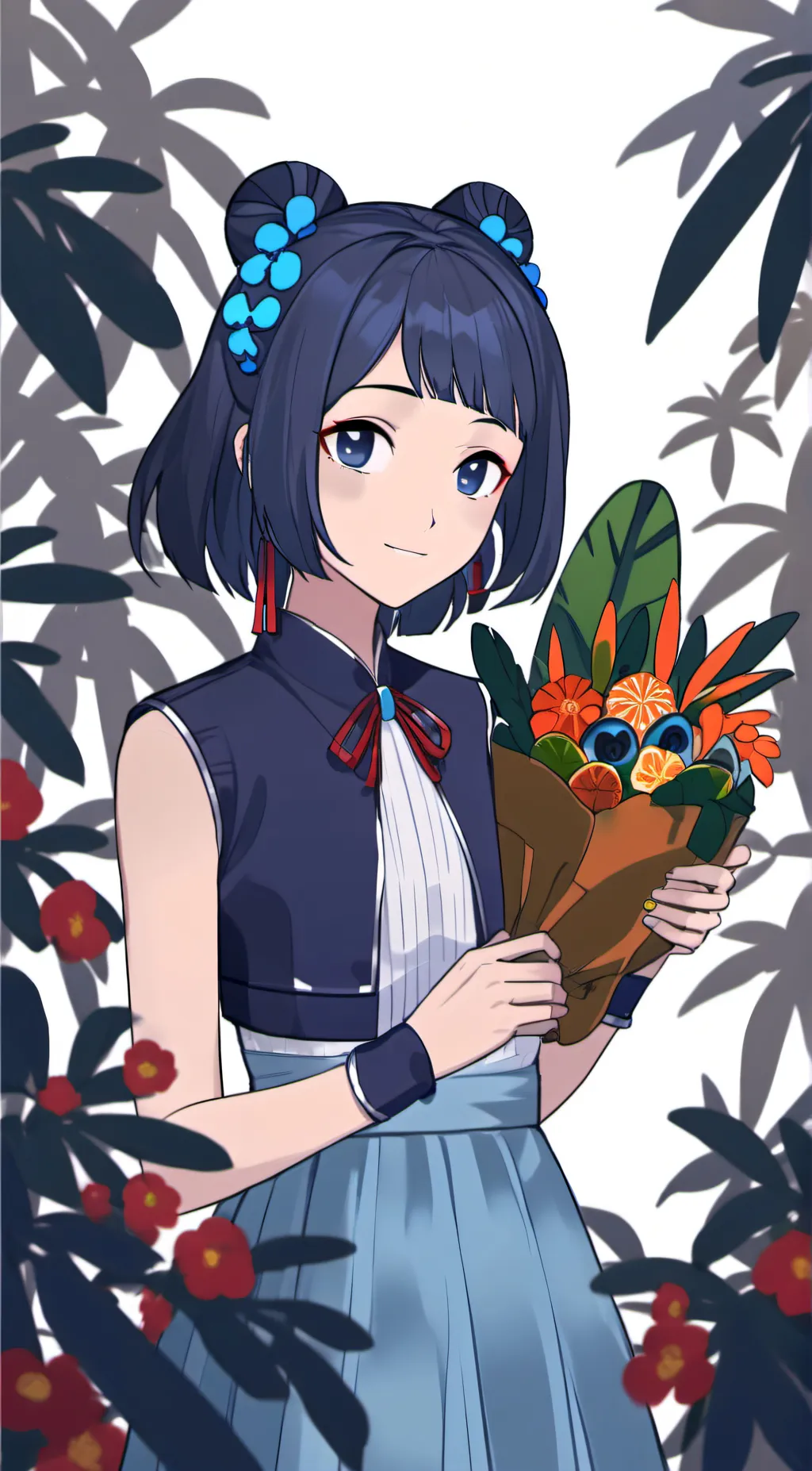 ai character: tiki background