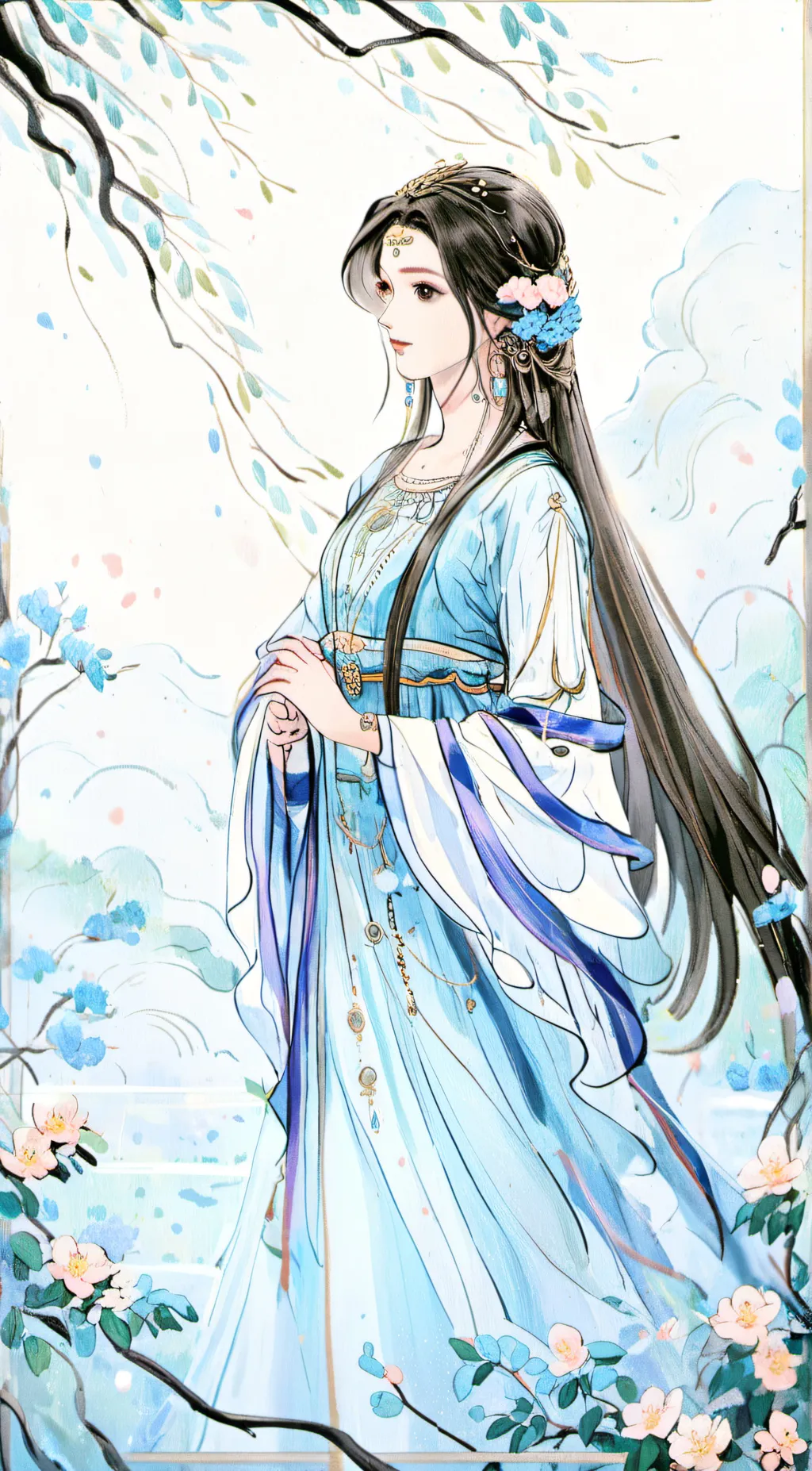 ai character: Lin background