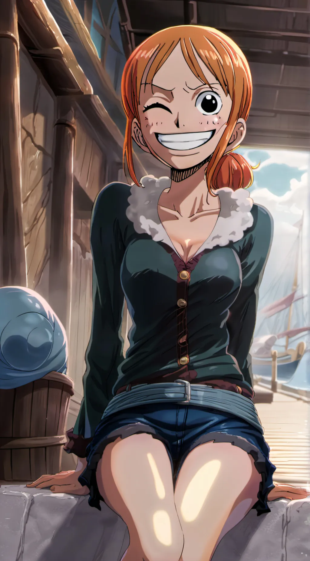 ai character: Nami background