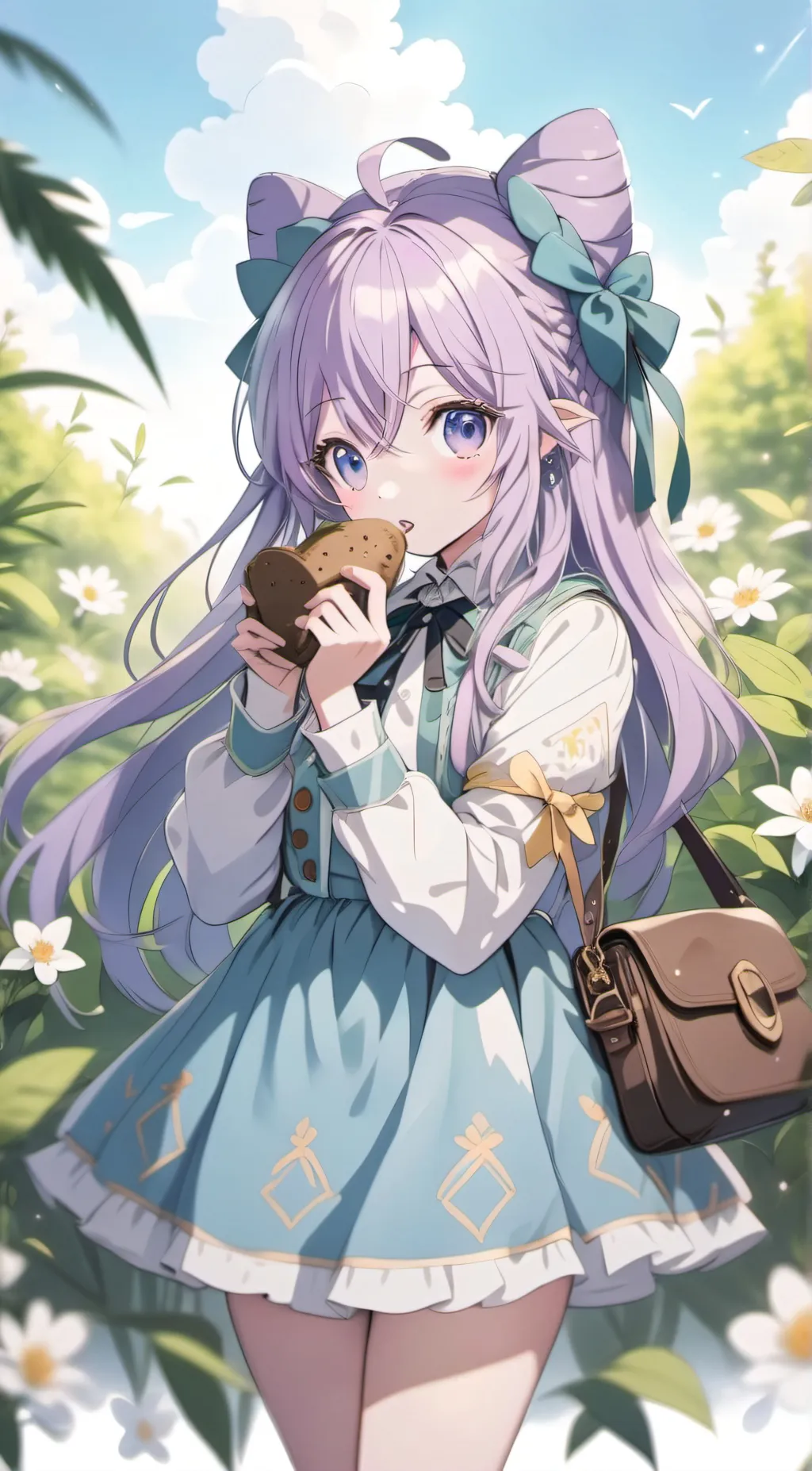 ai character: velvet background