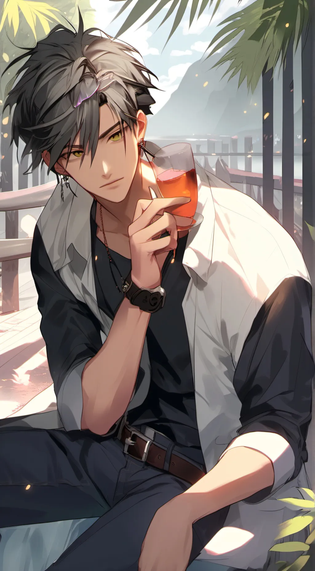 ai character: Leo background