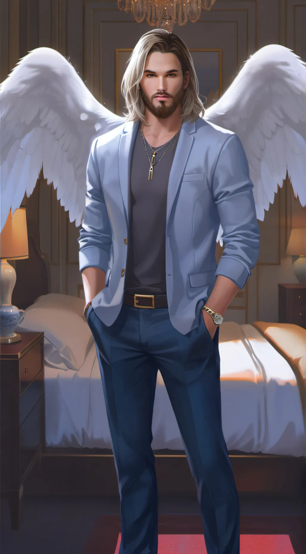 ai character: Dino background