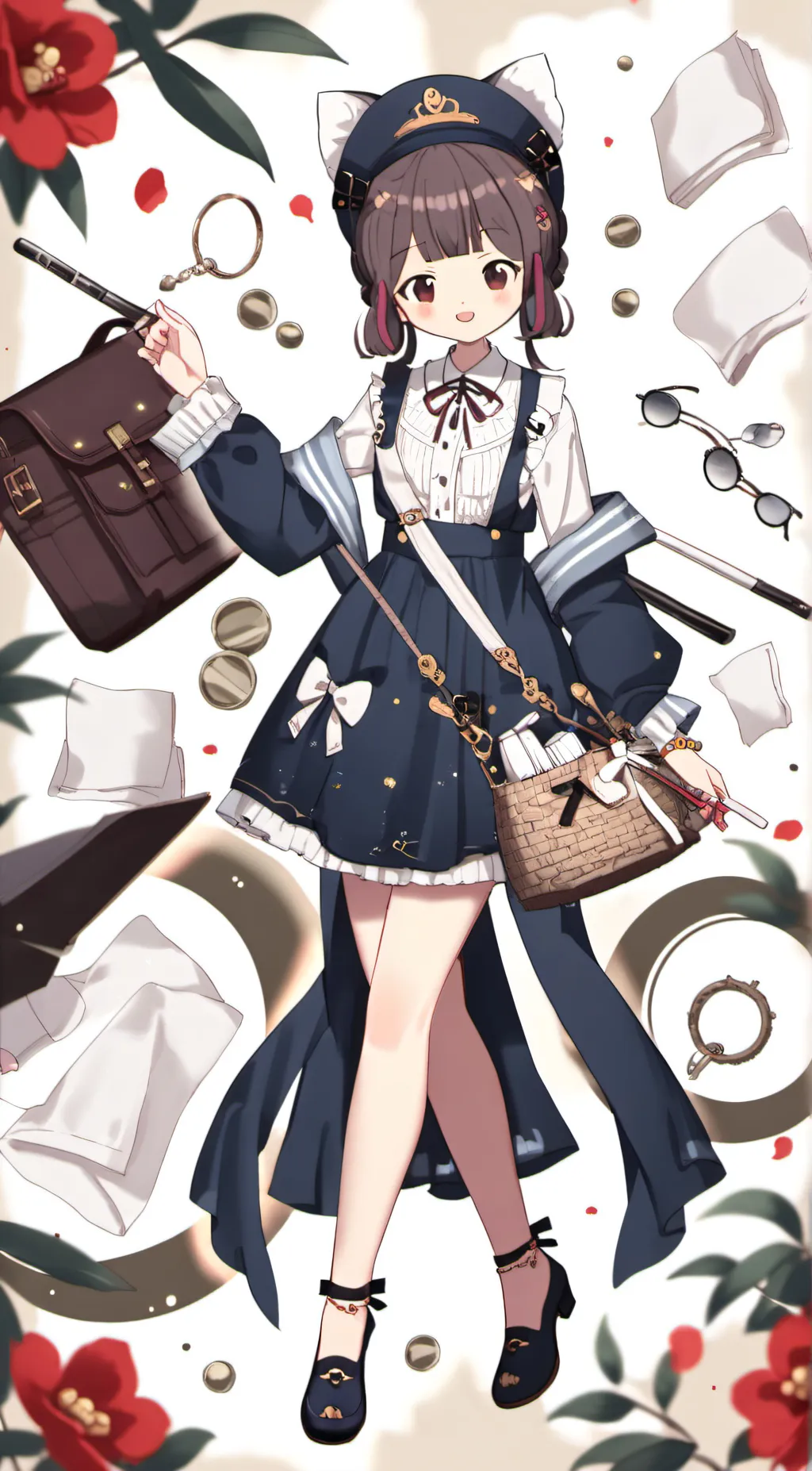 ai character: maneki❤ background