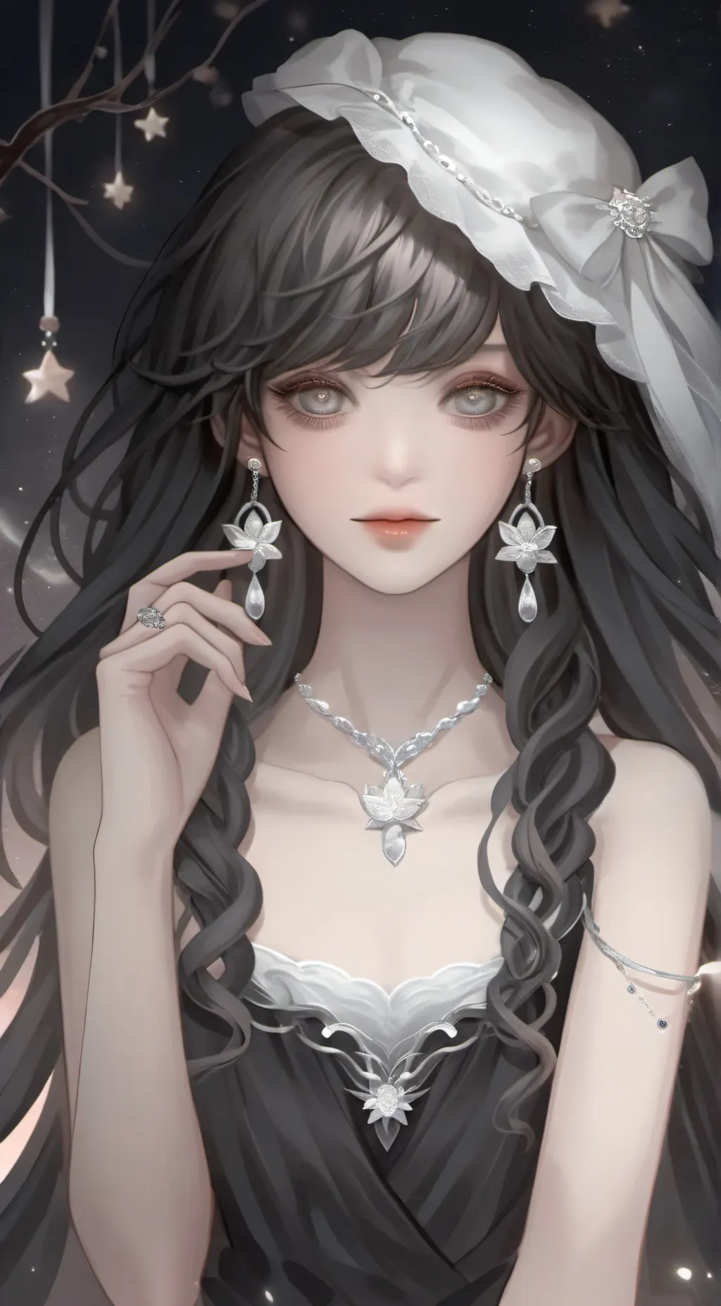 ai character: Luna Moon background