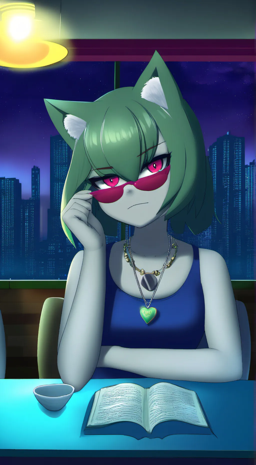 ai character: Fúta meowscarada  background