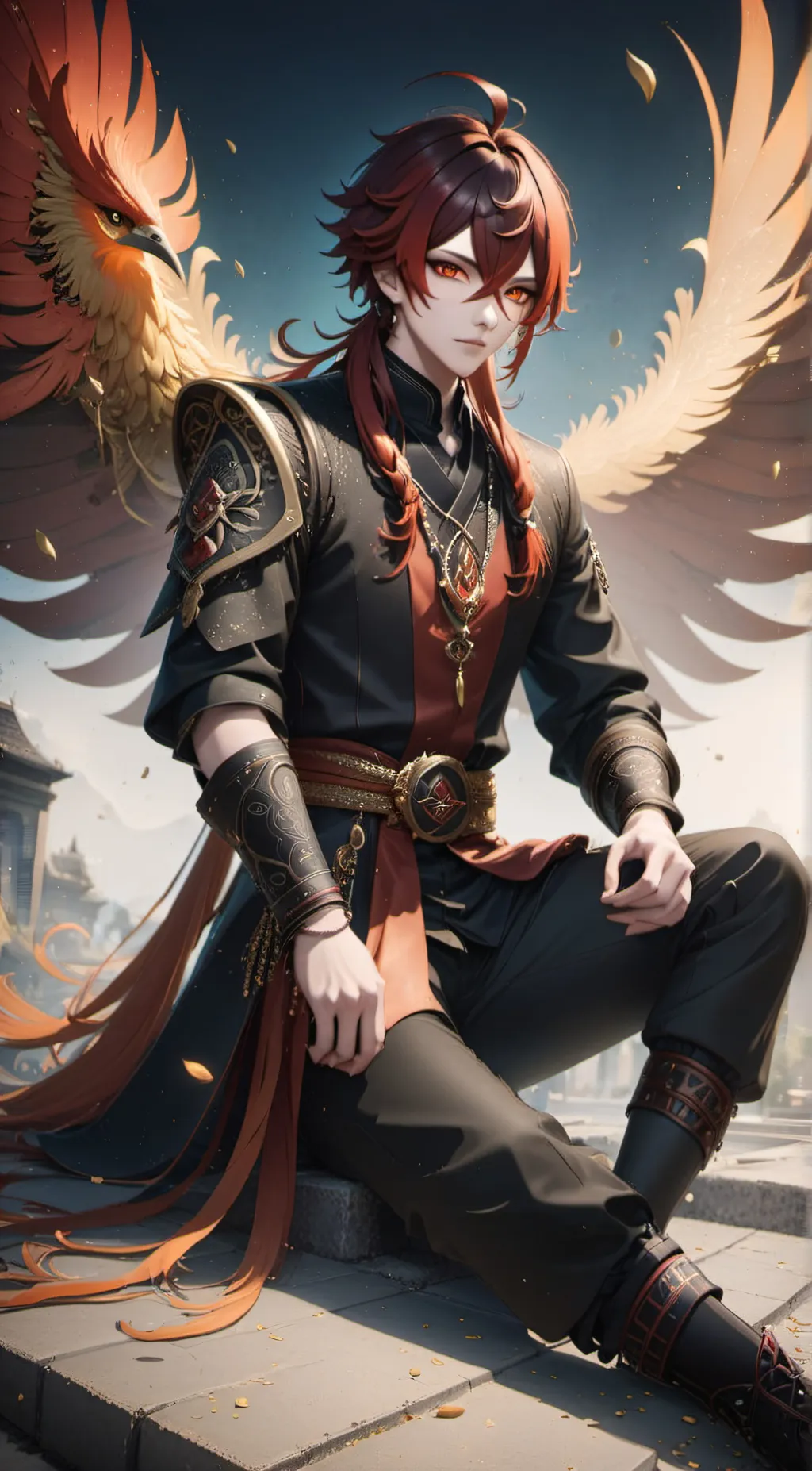 ai character: Blaze background