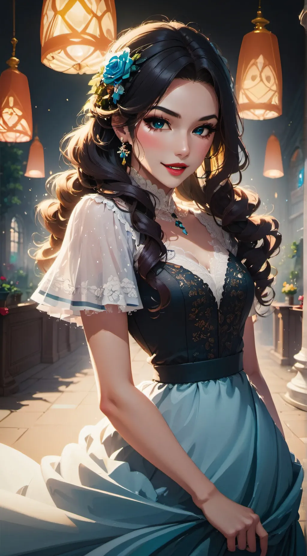 ai character: ella background