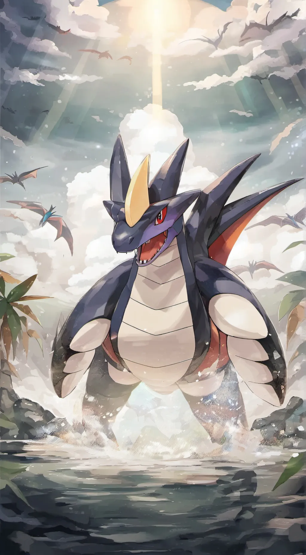 ai character: glachia-garchomp background