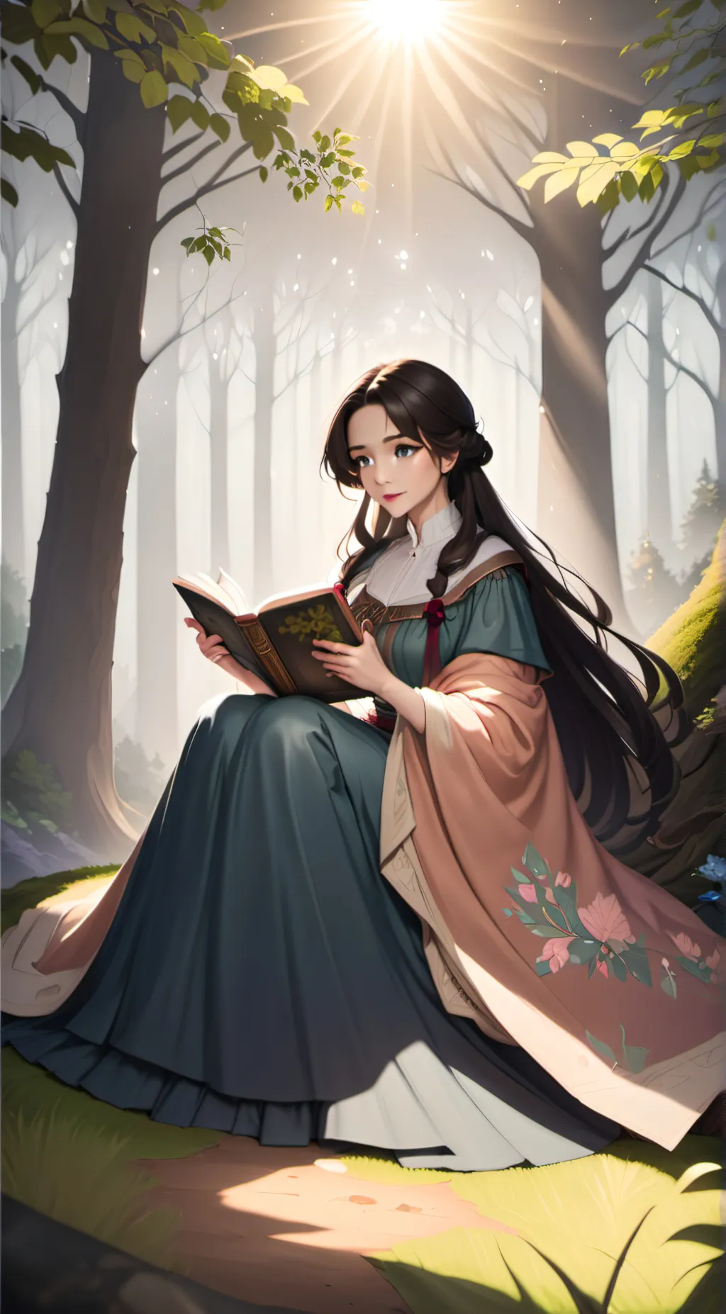 ai character: Kathrine  background