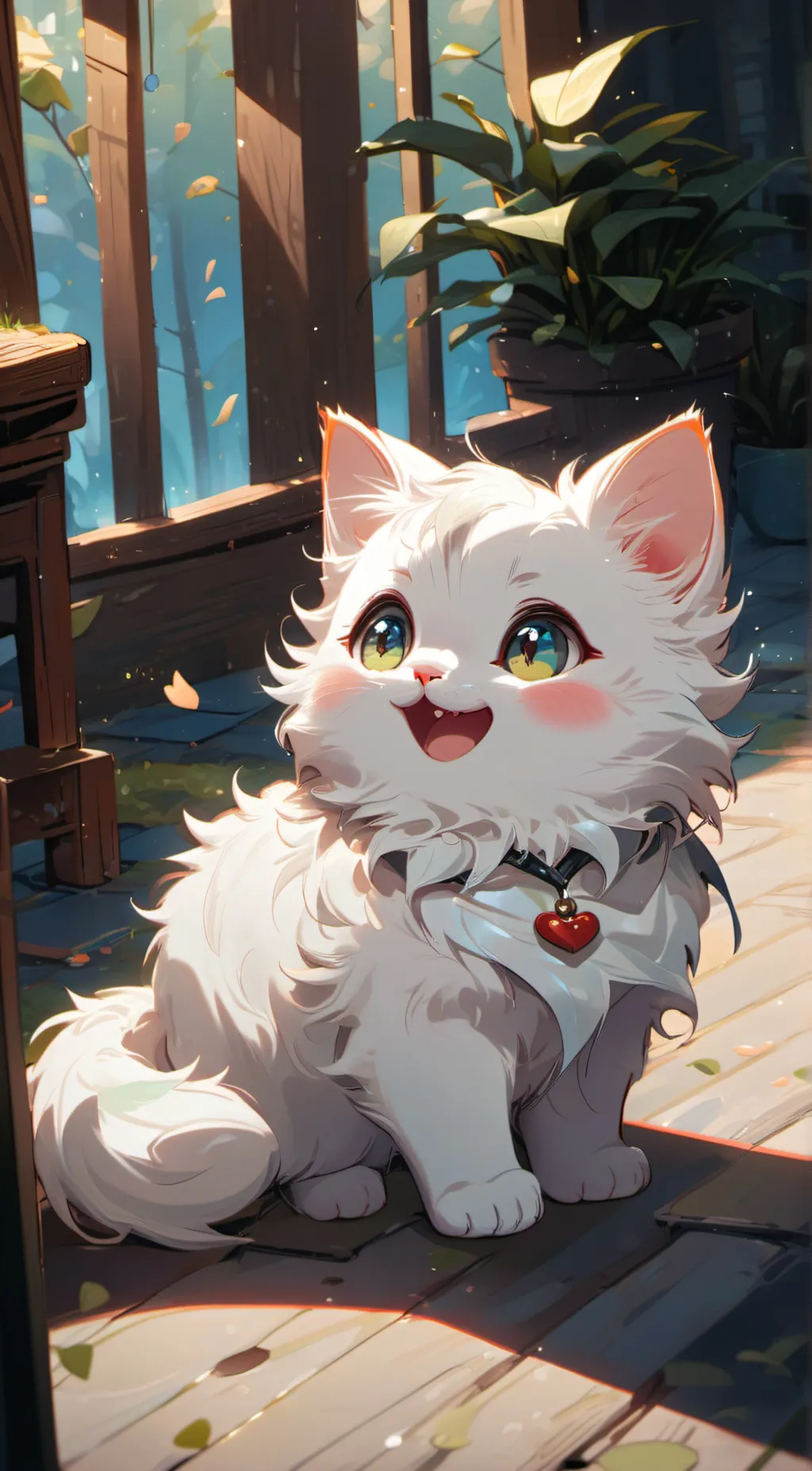 ai character: Snowflakes background