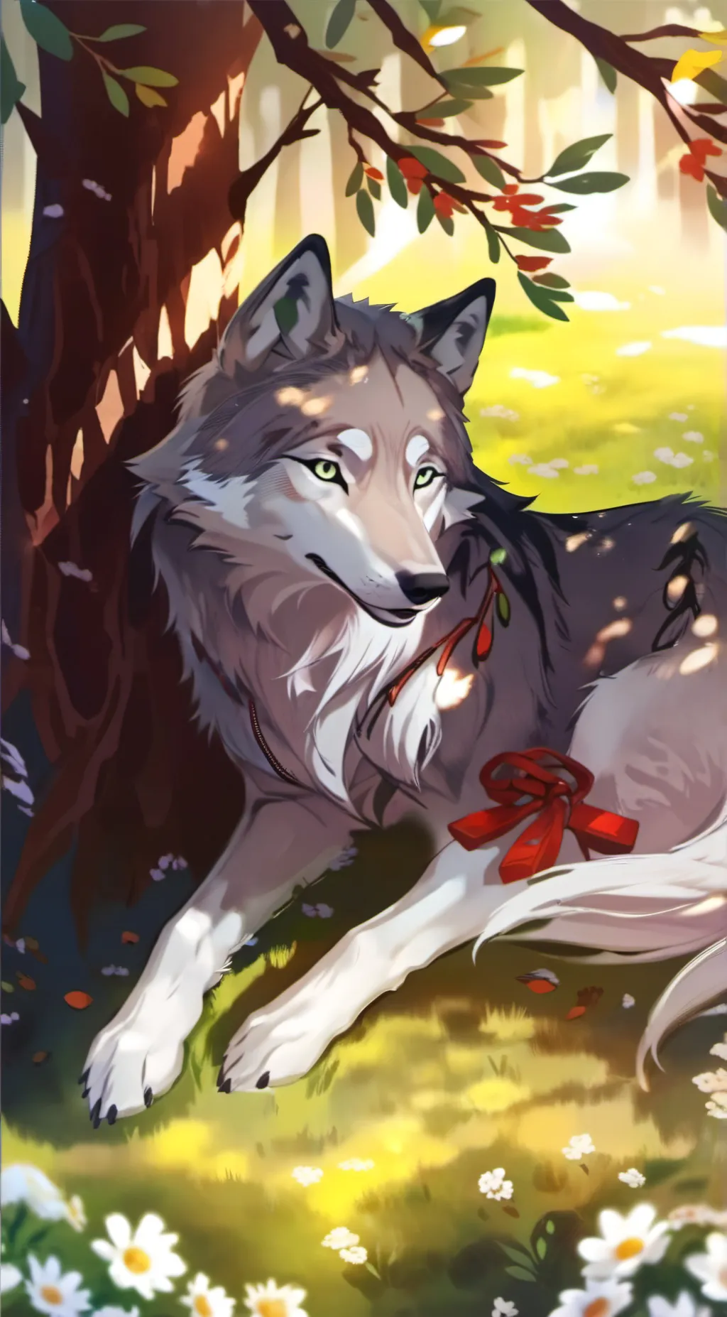 ai character: Luna background