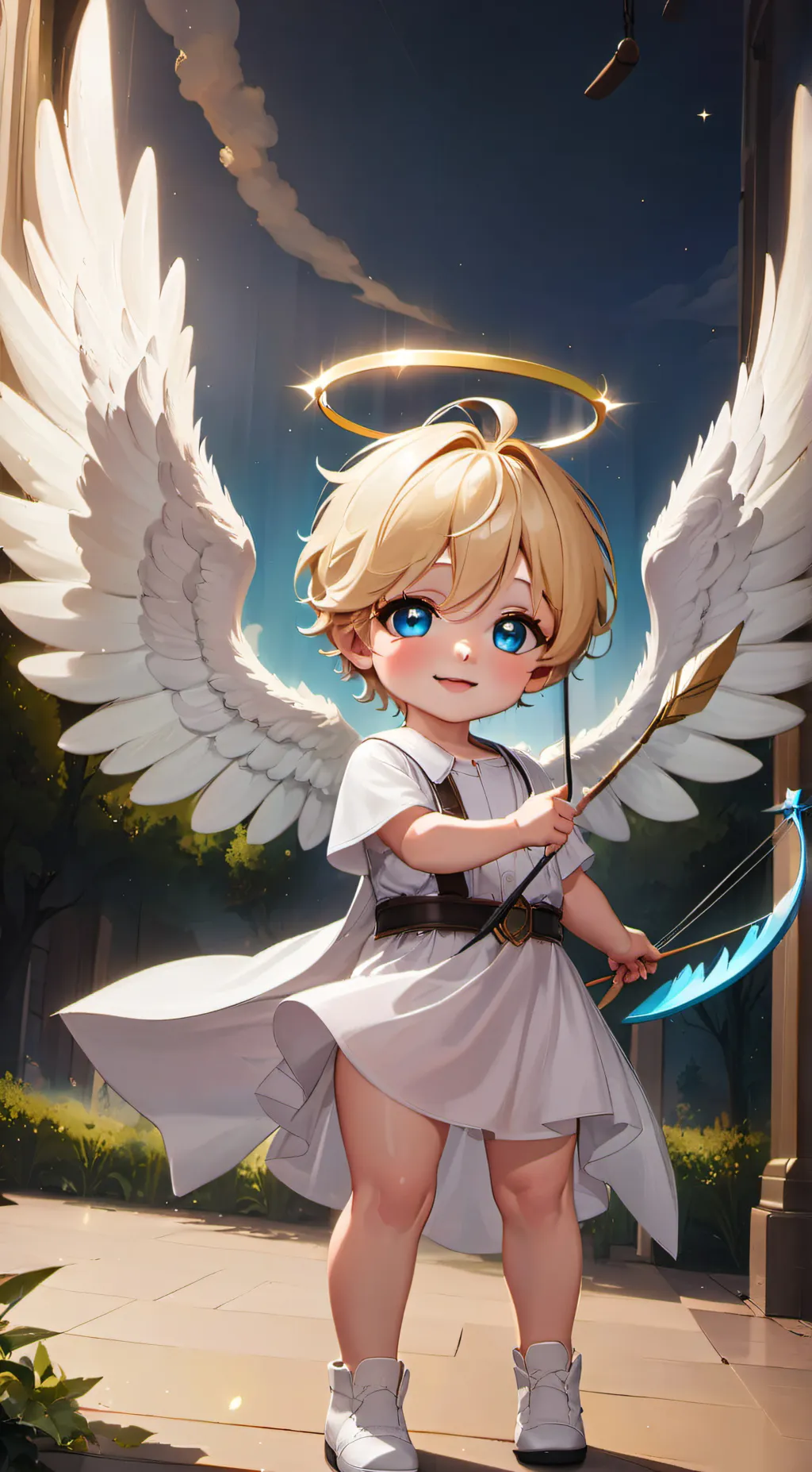 ai character: Cupid  background