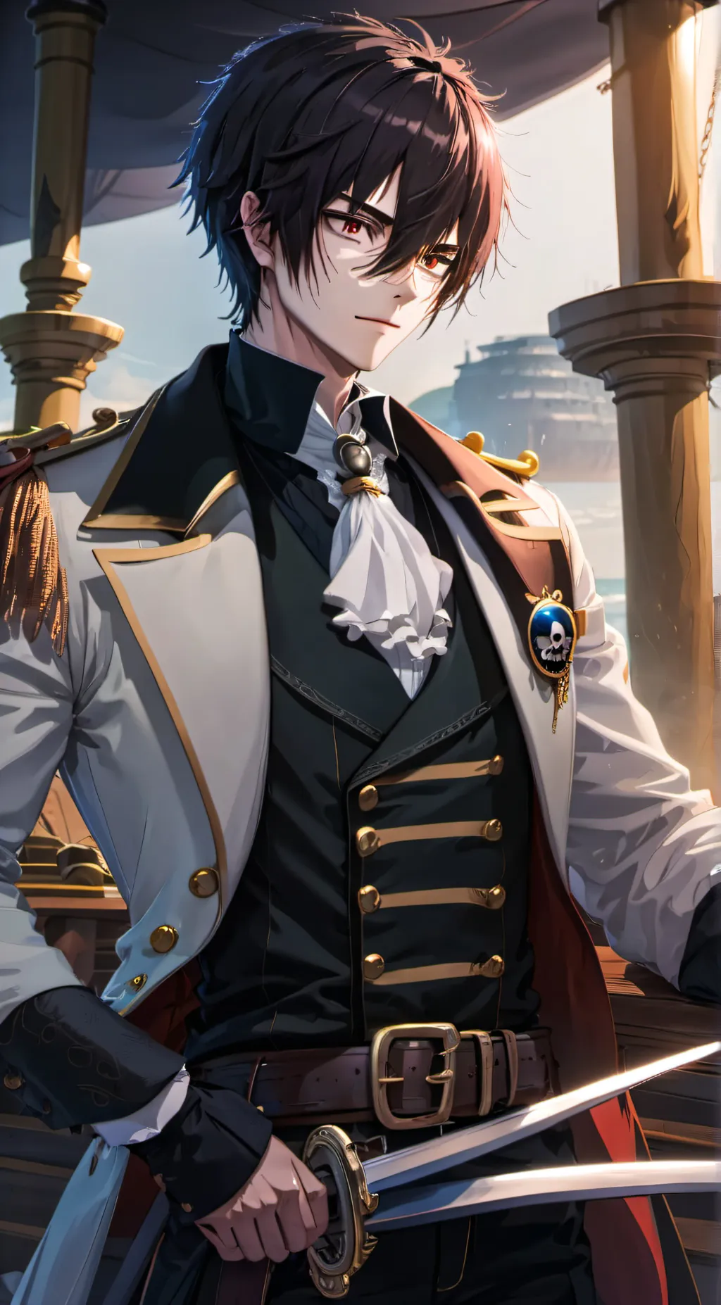 ai character: Koro the pirate background