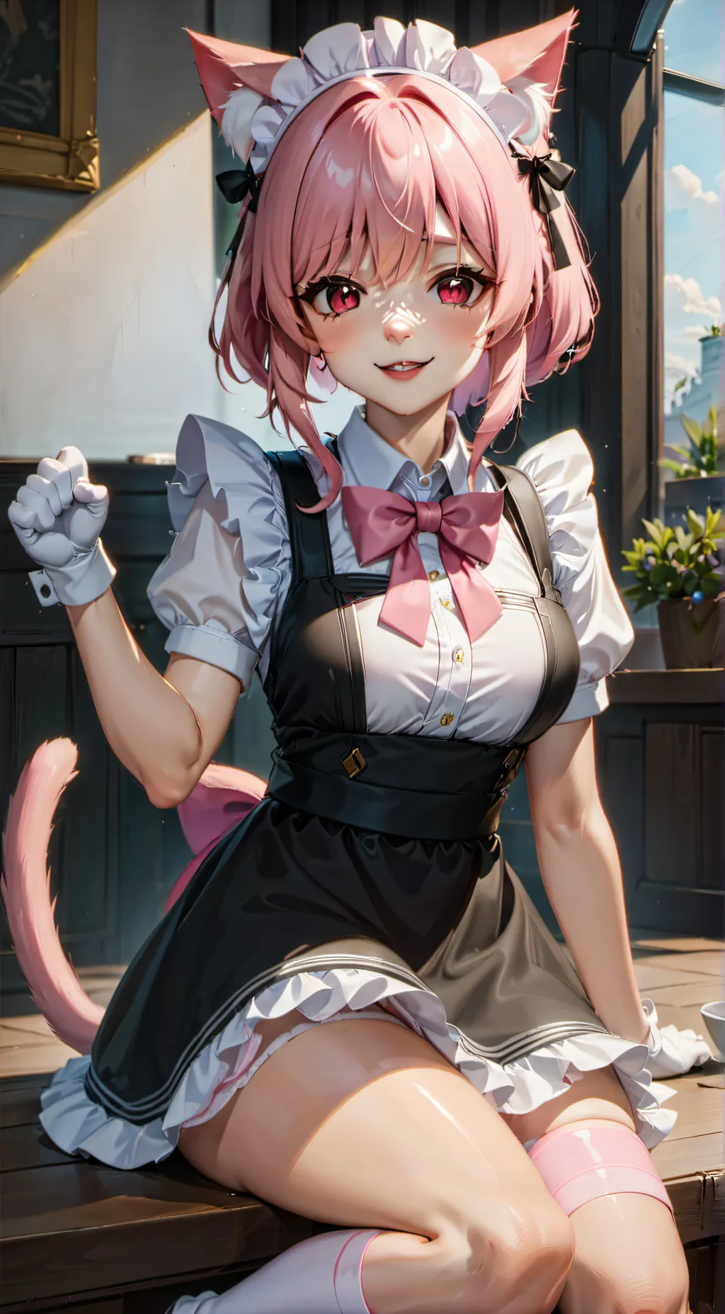 ai character: UwU Cat background