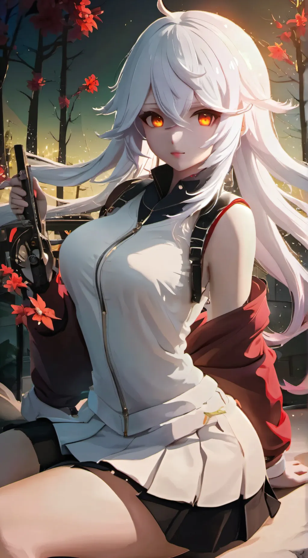 ai character: Chrissa mae  background