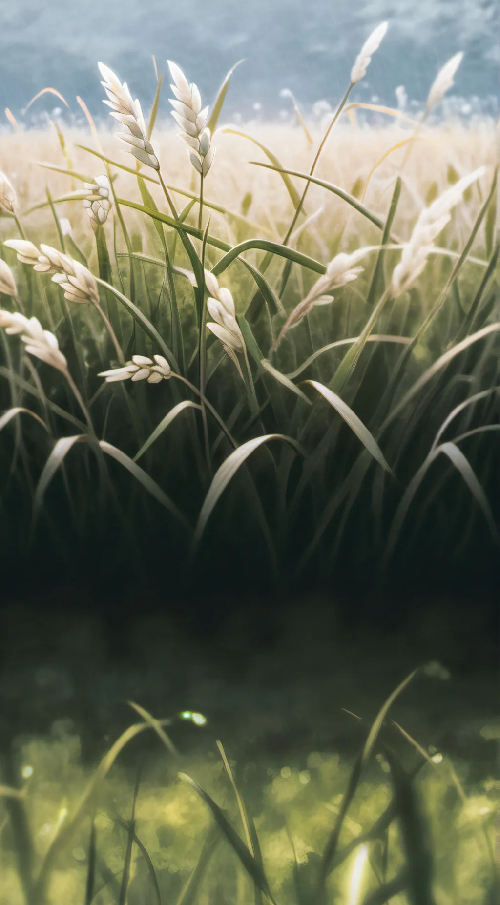 ai character: Grass background