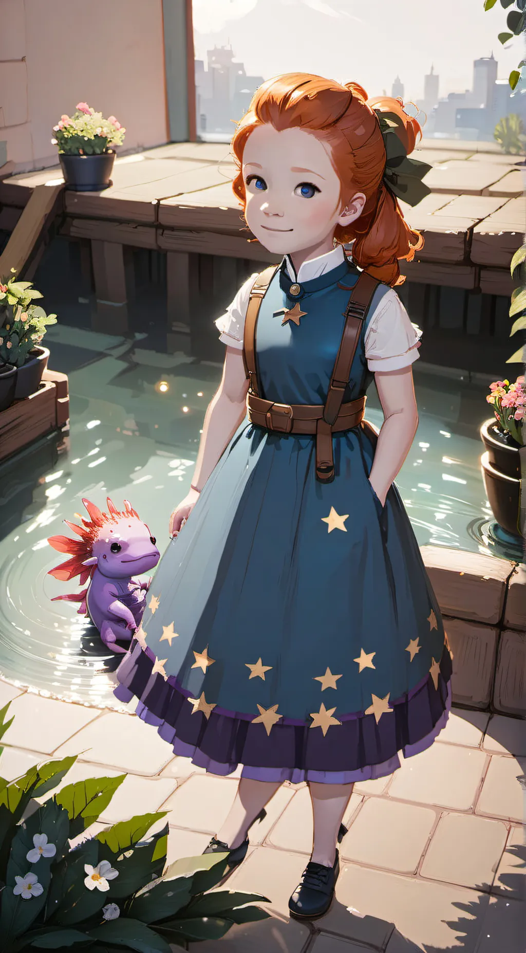 ai character: Autumn background