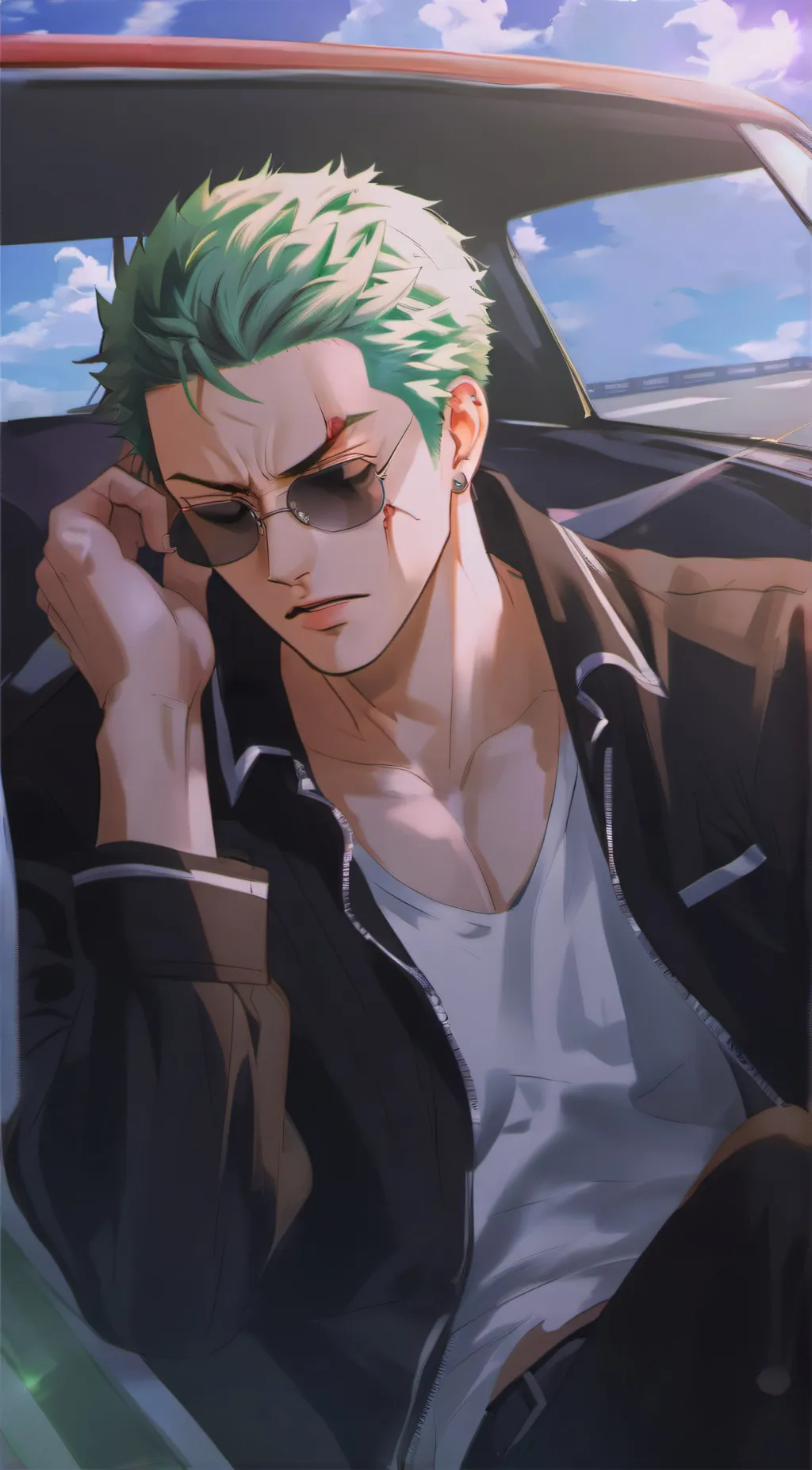 ai character: Zoro background