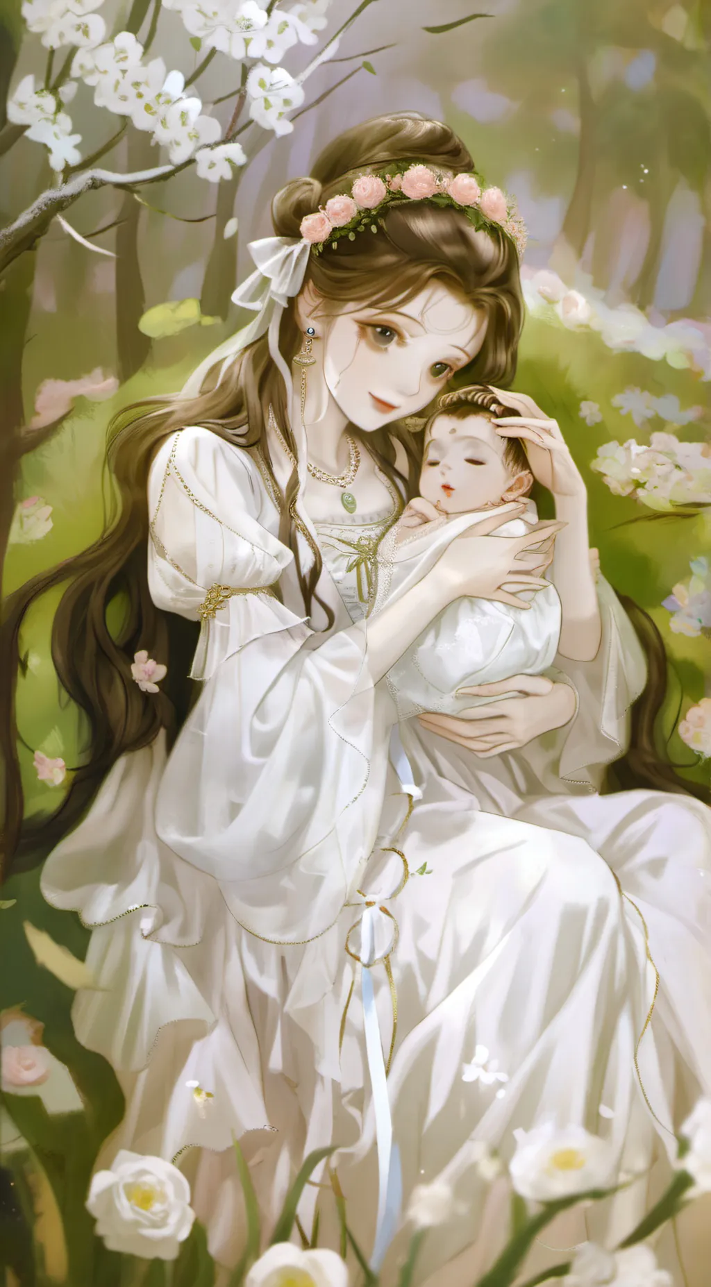 ai character: mom and dad  background