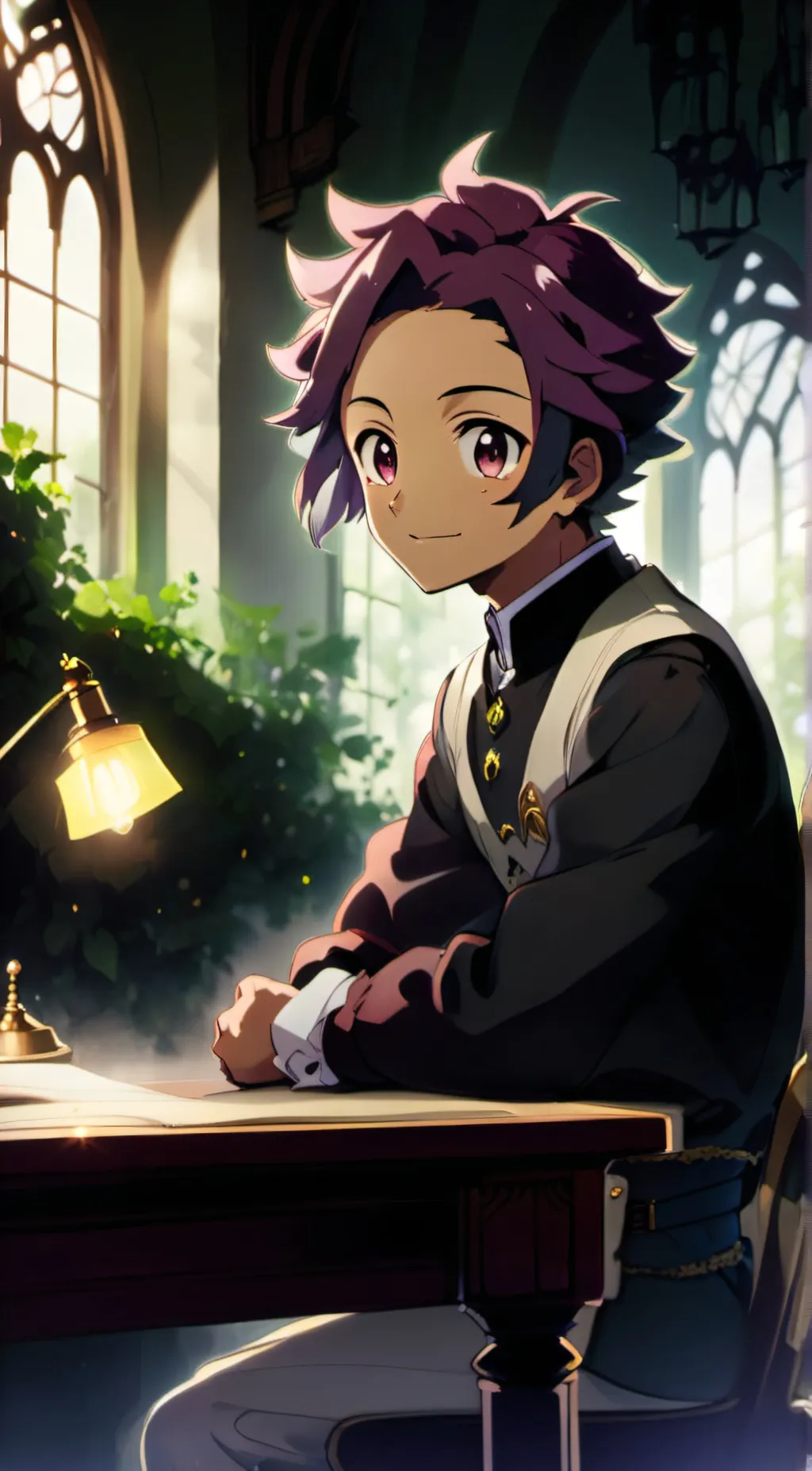 ai character: Tanjiro background