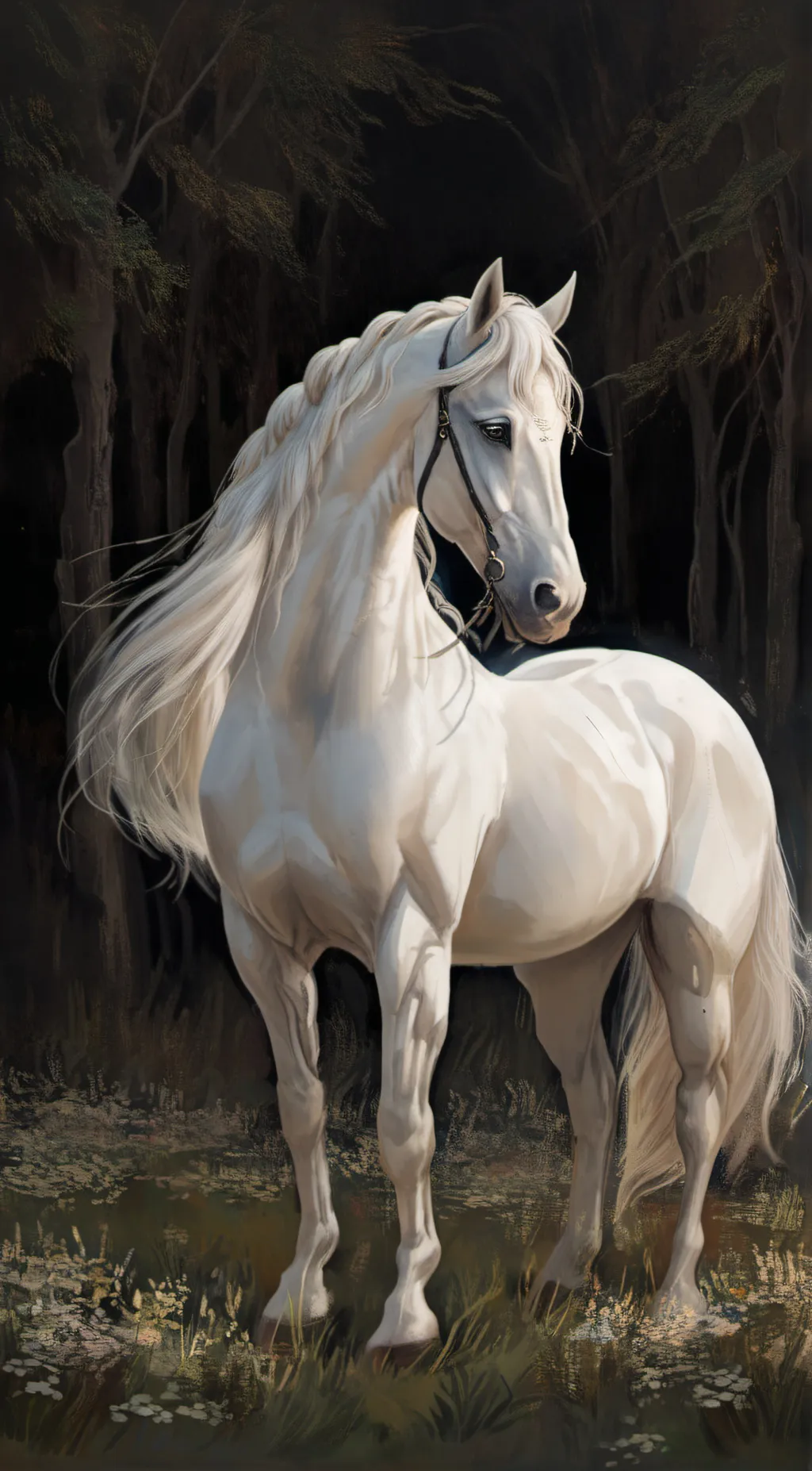 ai character: ghost background