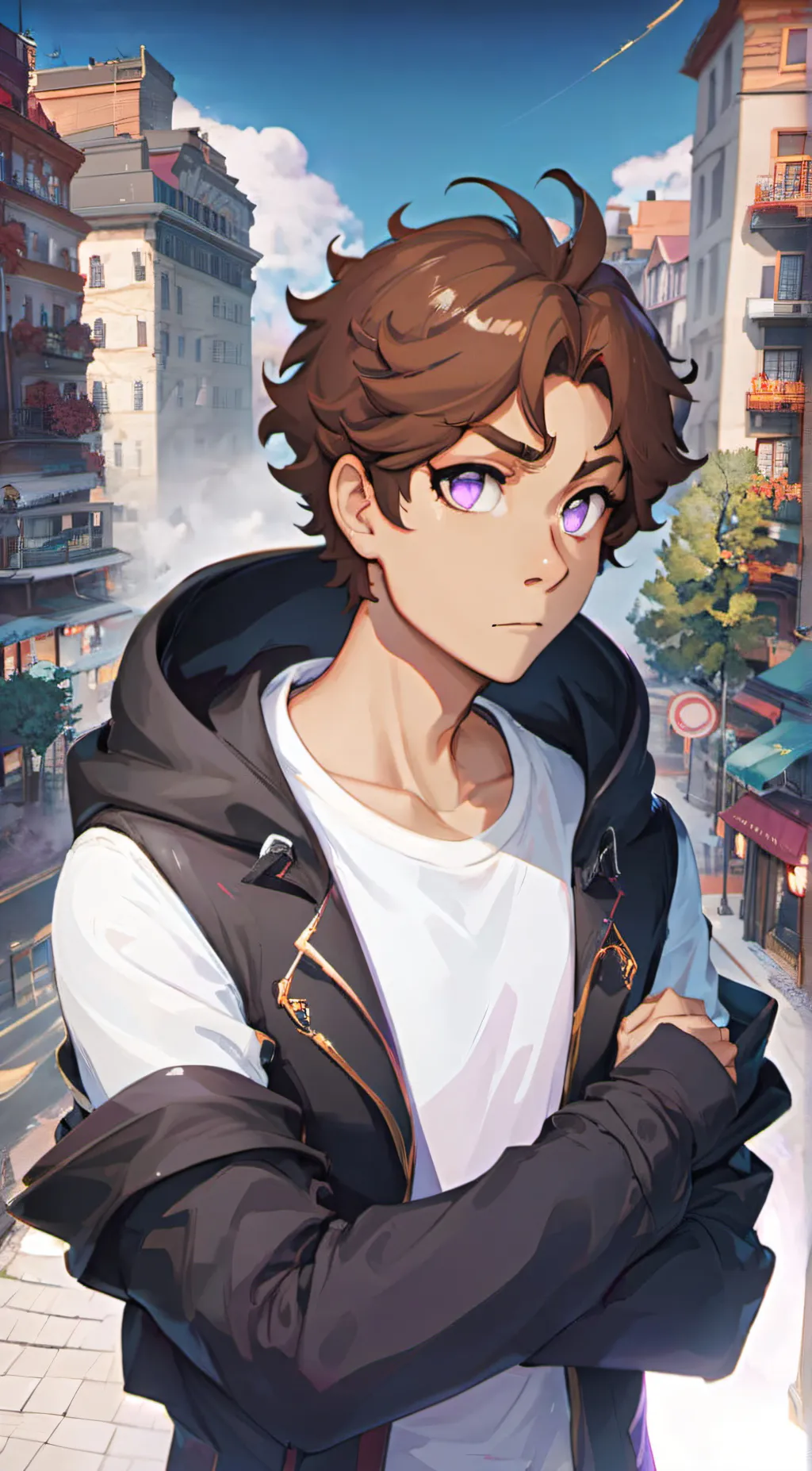 ai character: Michael Afton  background