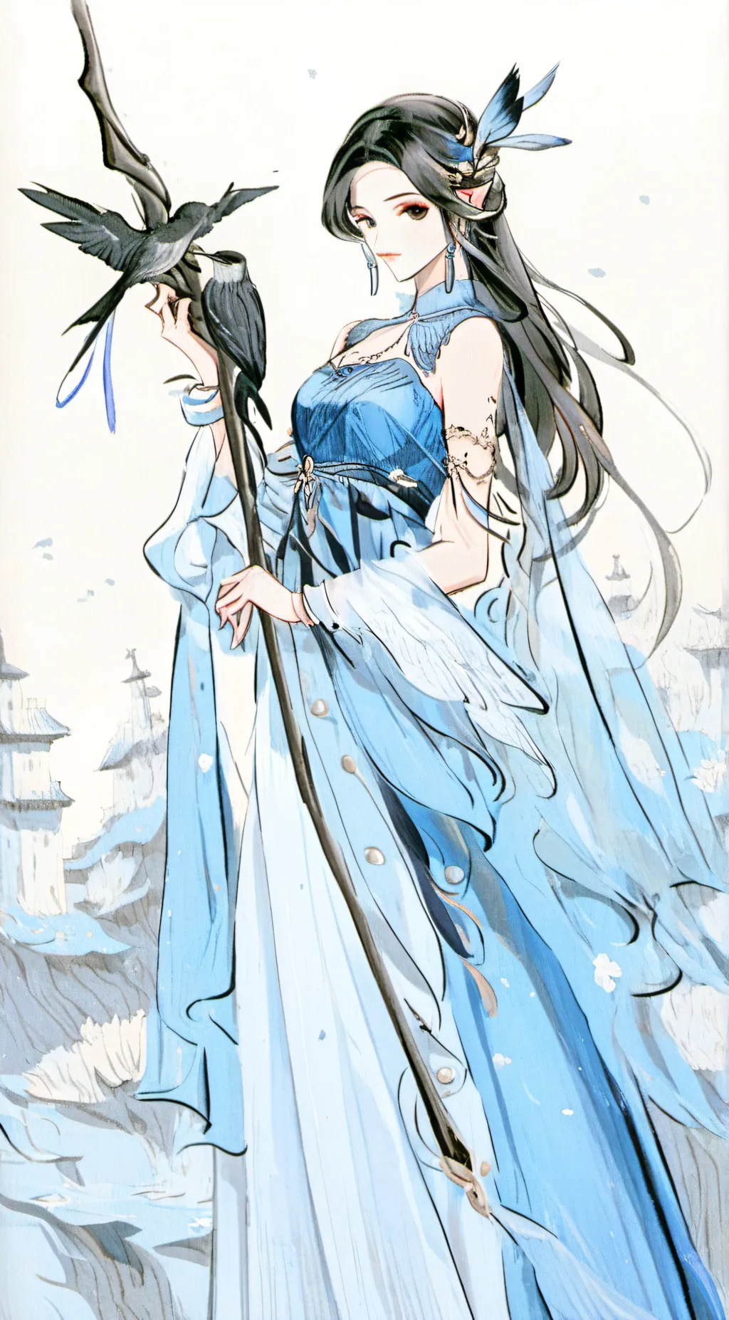 ai character: queen Olivia background