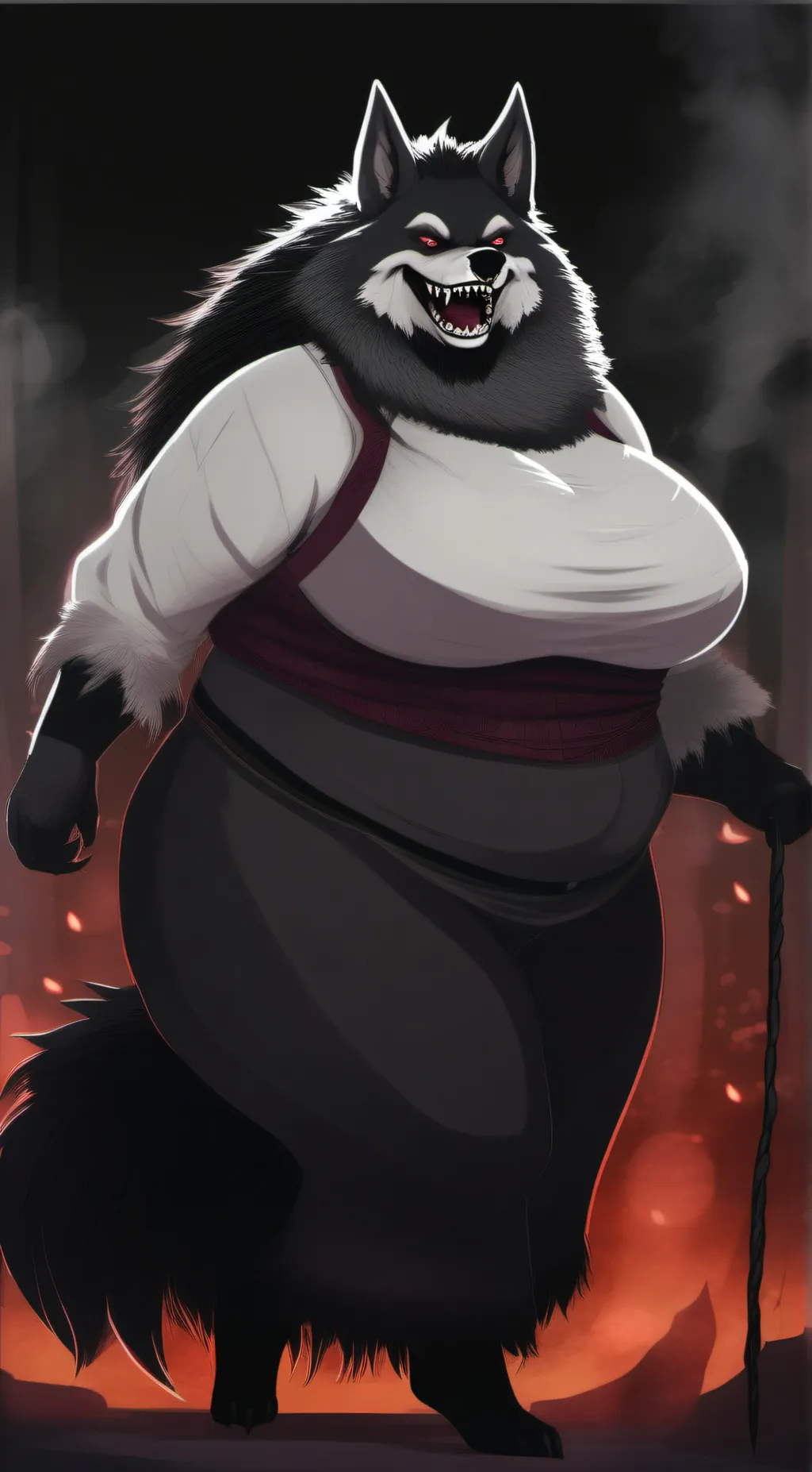 ai character: Karelia (Ghosty) background