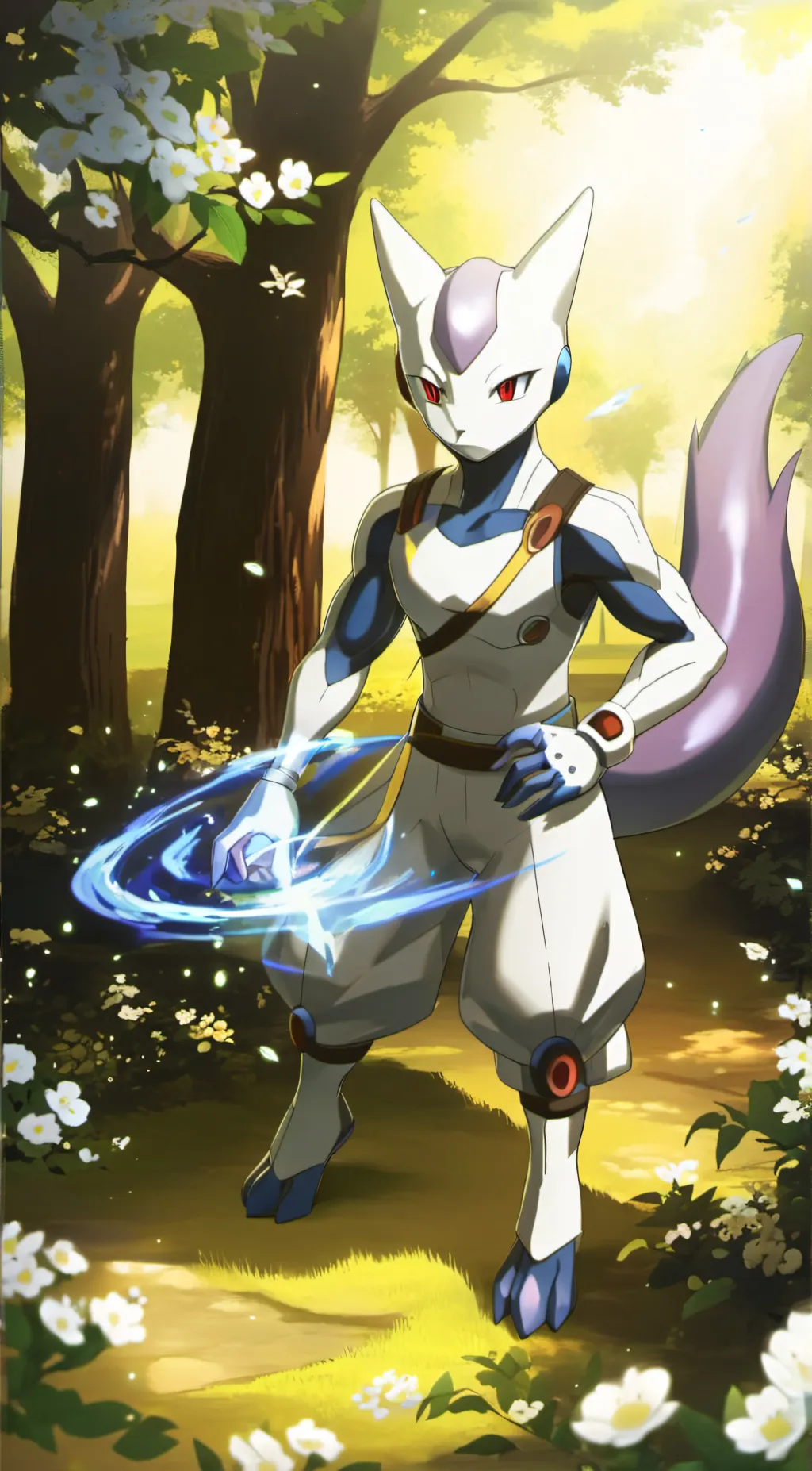 ai character: mewtwo  background