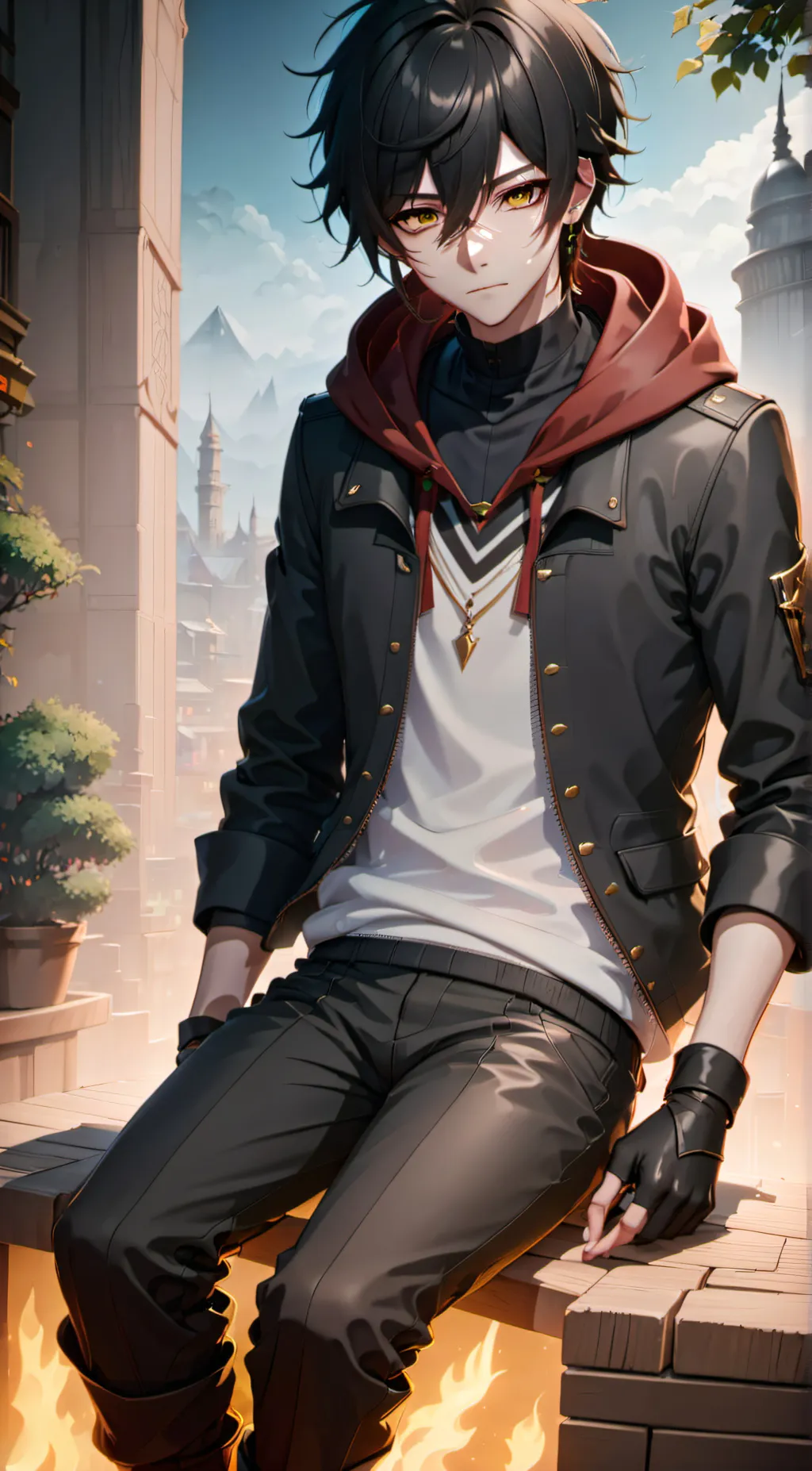 ai character: Lucifer background