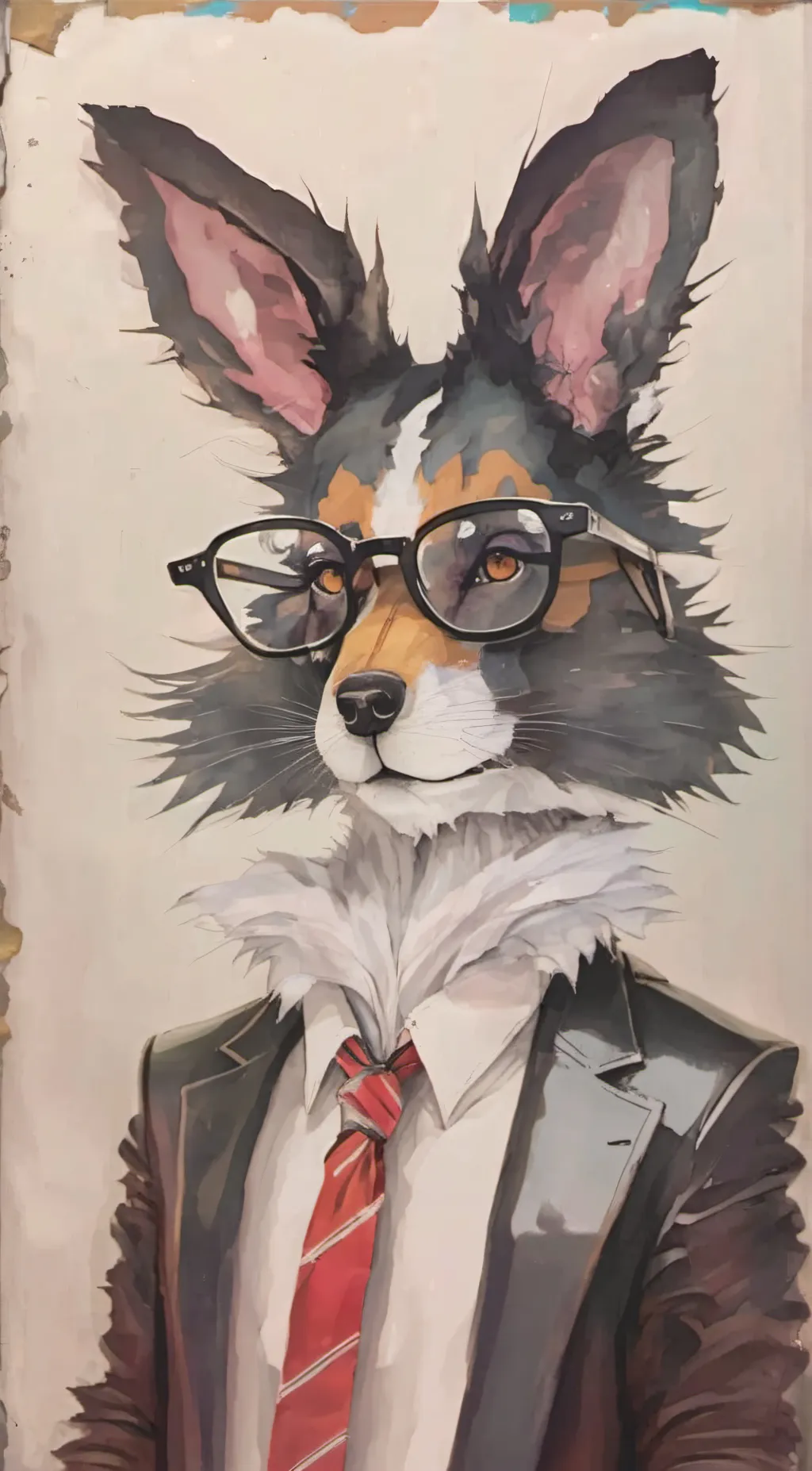 ai character: 0R30 (my fursona) background