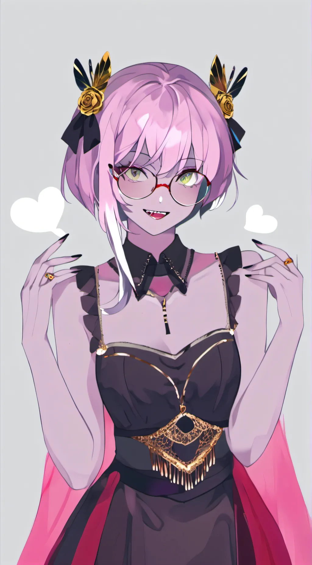 ai character: female valentino  background